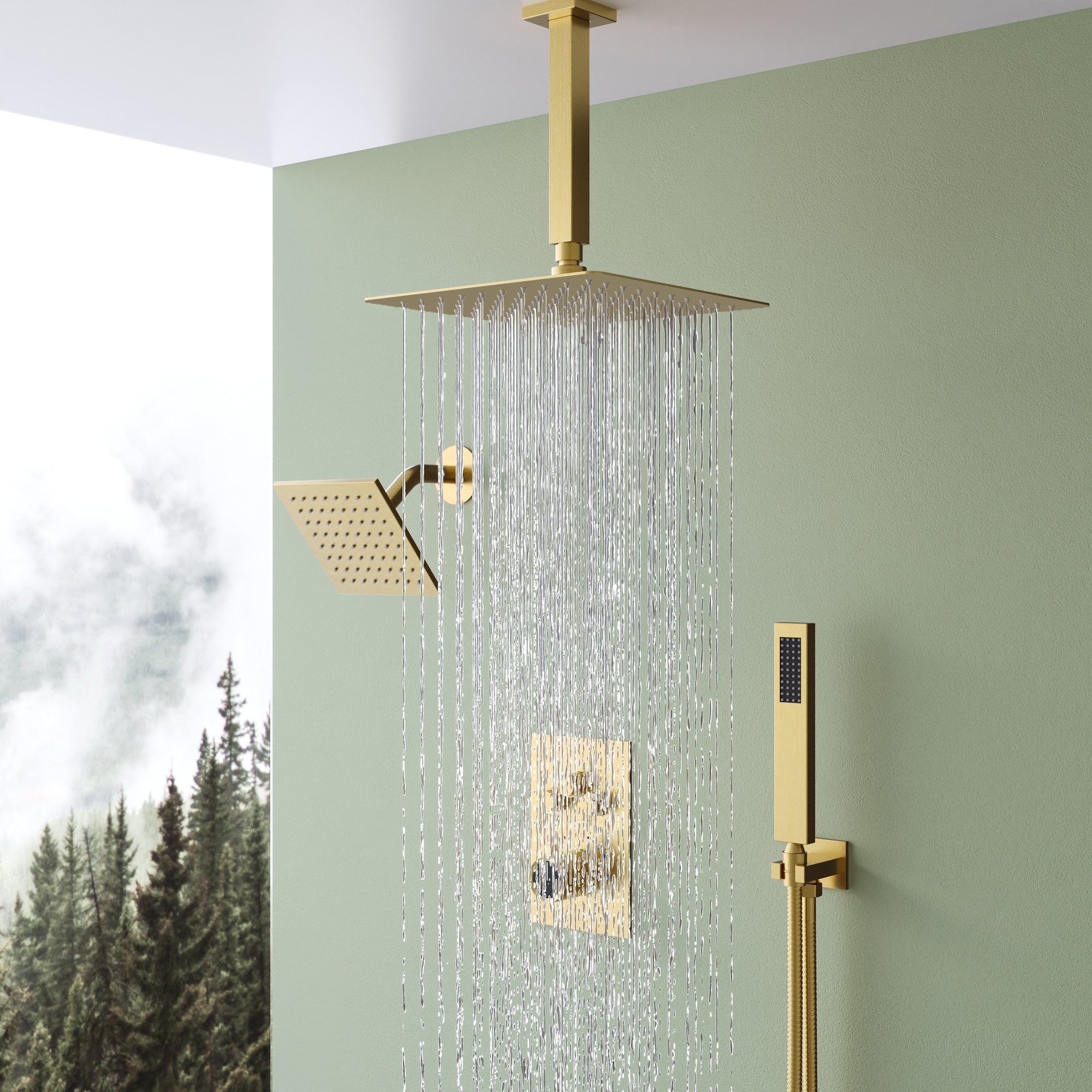 EVERSTEIN Q-923-OTOP Showerhead-Bar-Panels - View #2
