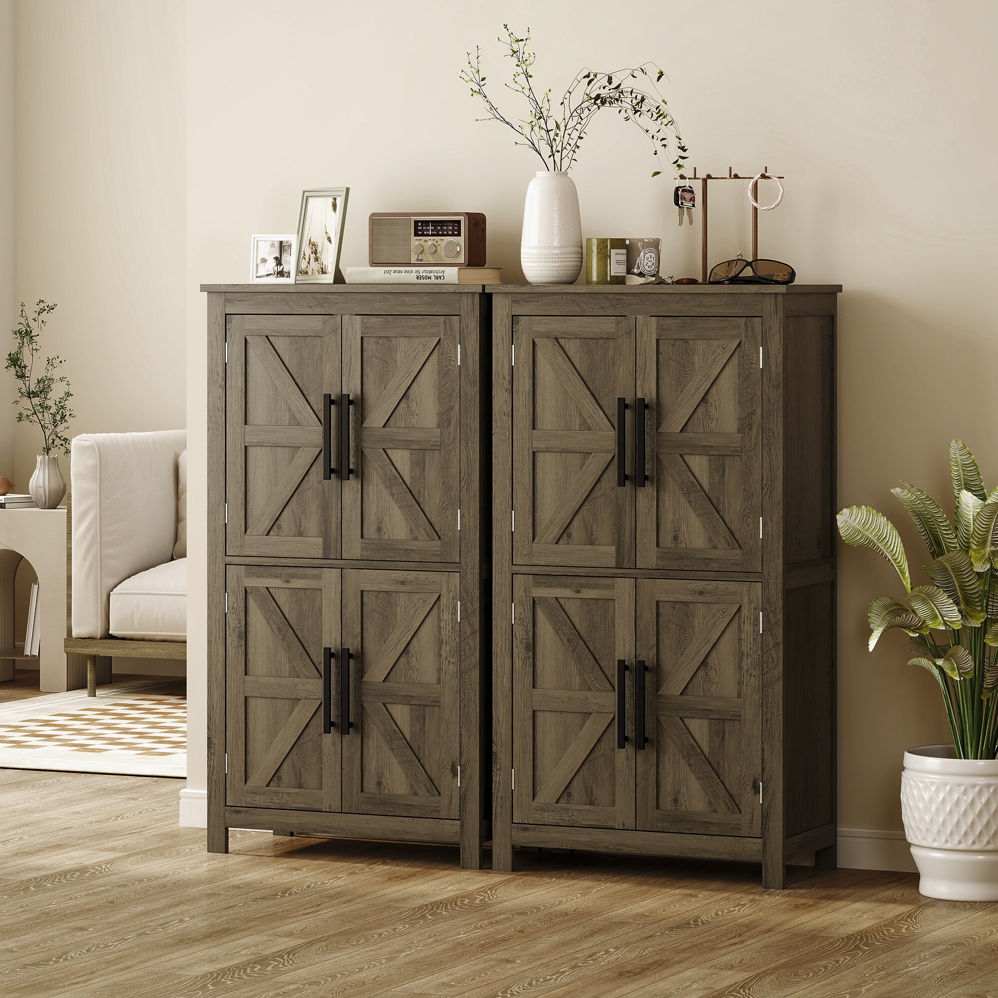 HomCom 834-795V80BN Linen-Cabinets - View #7