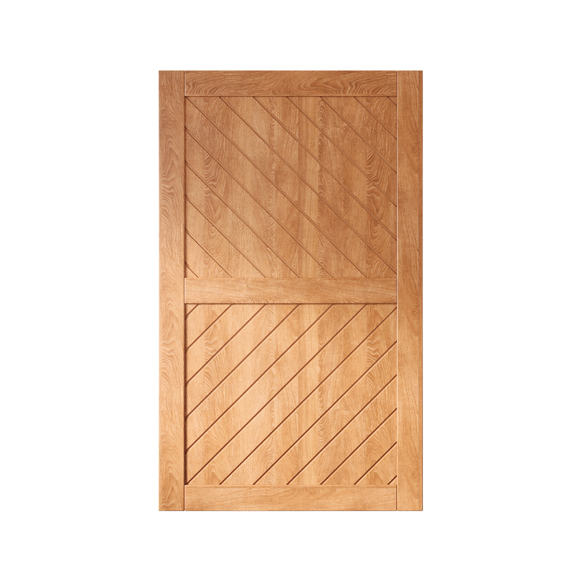 HOMACER XT4-4280-EA 42-in x 80-in Early American Prefinished Non-standard Pine Wood Solid core Single Barn Door (Hardware Not Included)