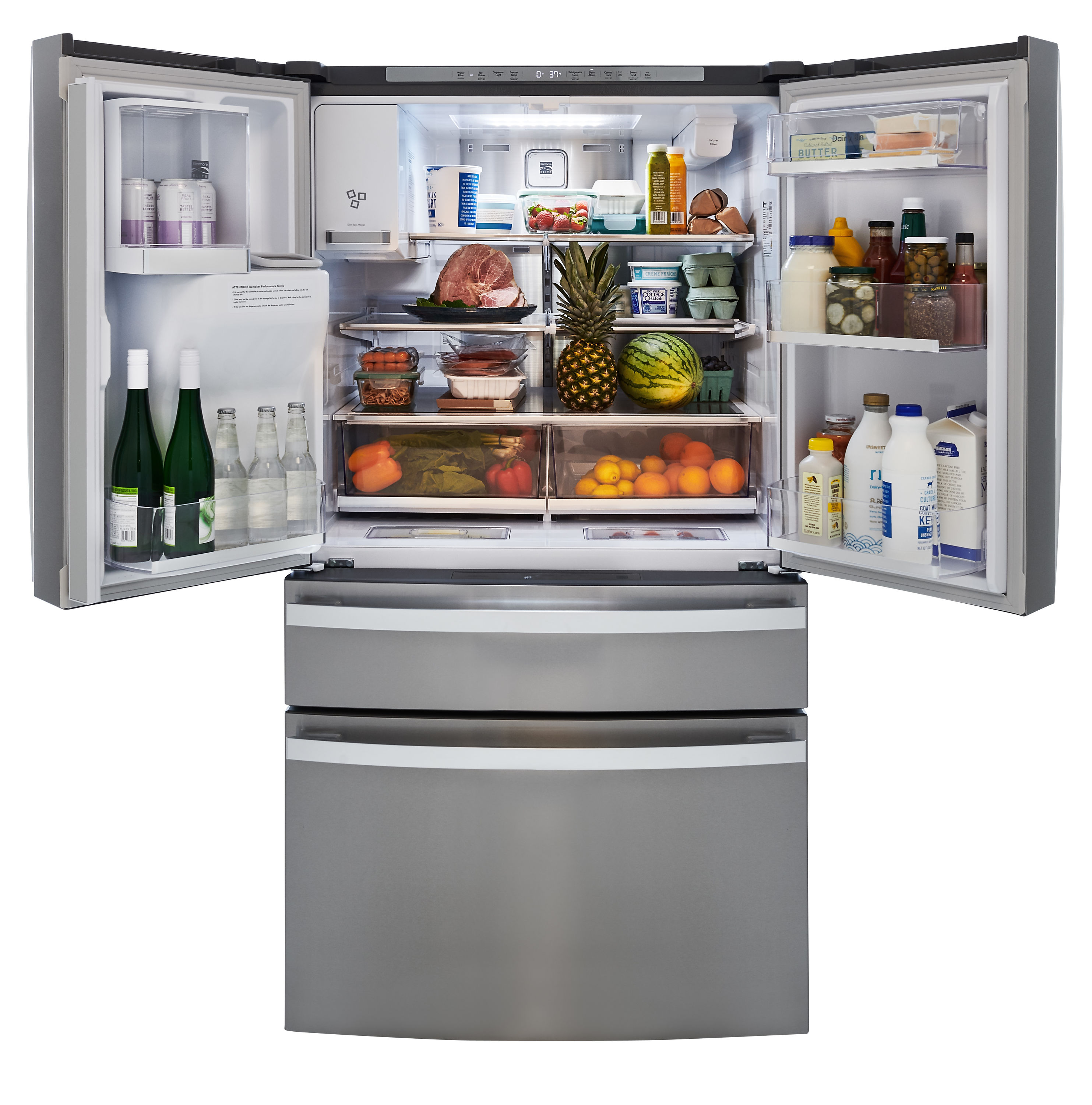 Kenmore Elite 29.5-cu ft Bottom-Freezer Refrigerator with Ice Maker ...