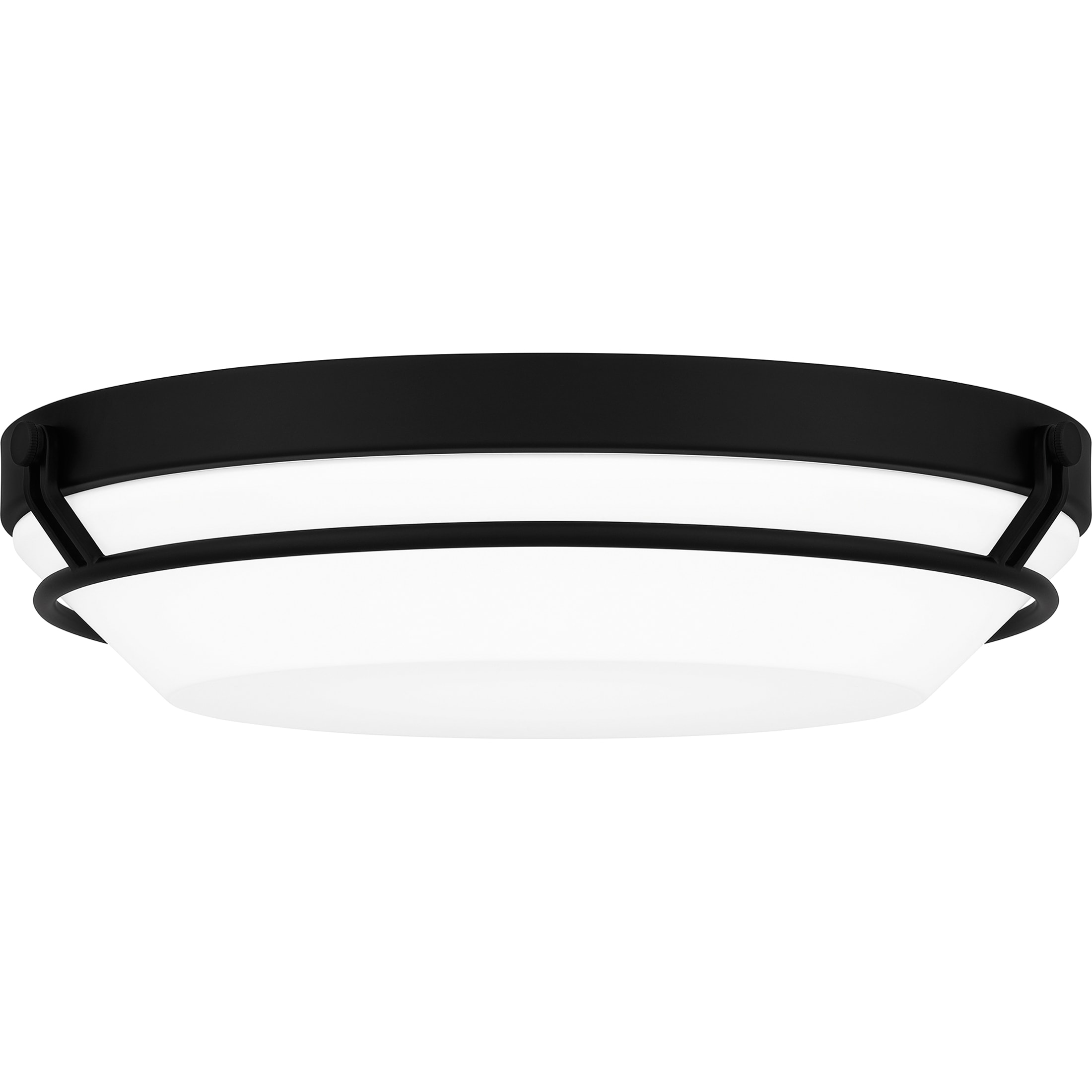 Quoizel DNB1616MBK Dunbar 1-Light Matte Black LED Flush Mount Light