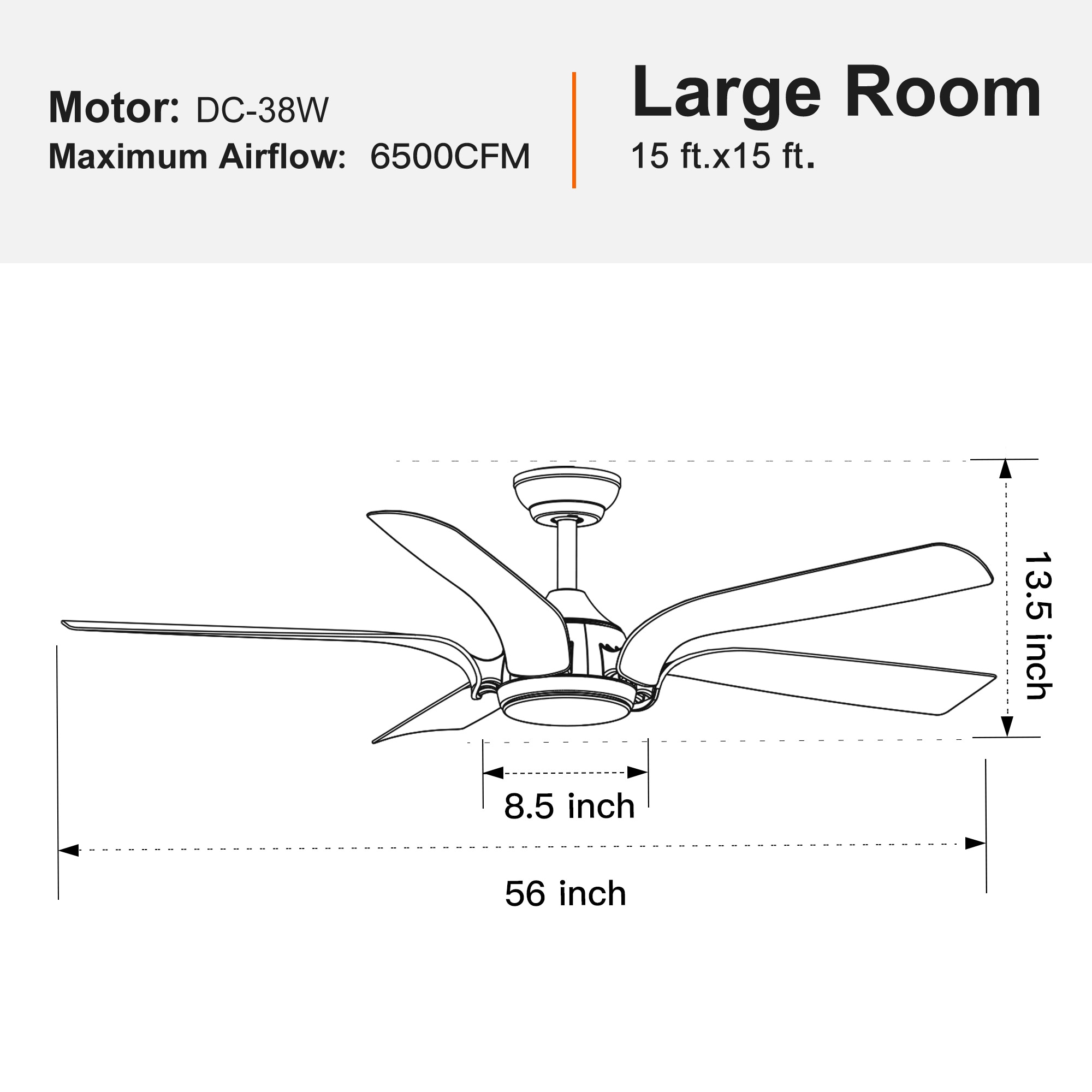 BABOOM BOM-P222517-OR Ceiling-Fans - View #3