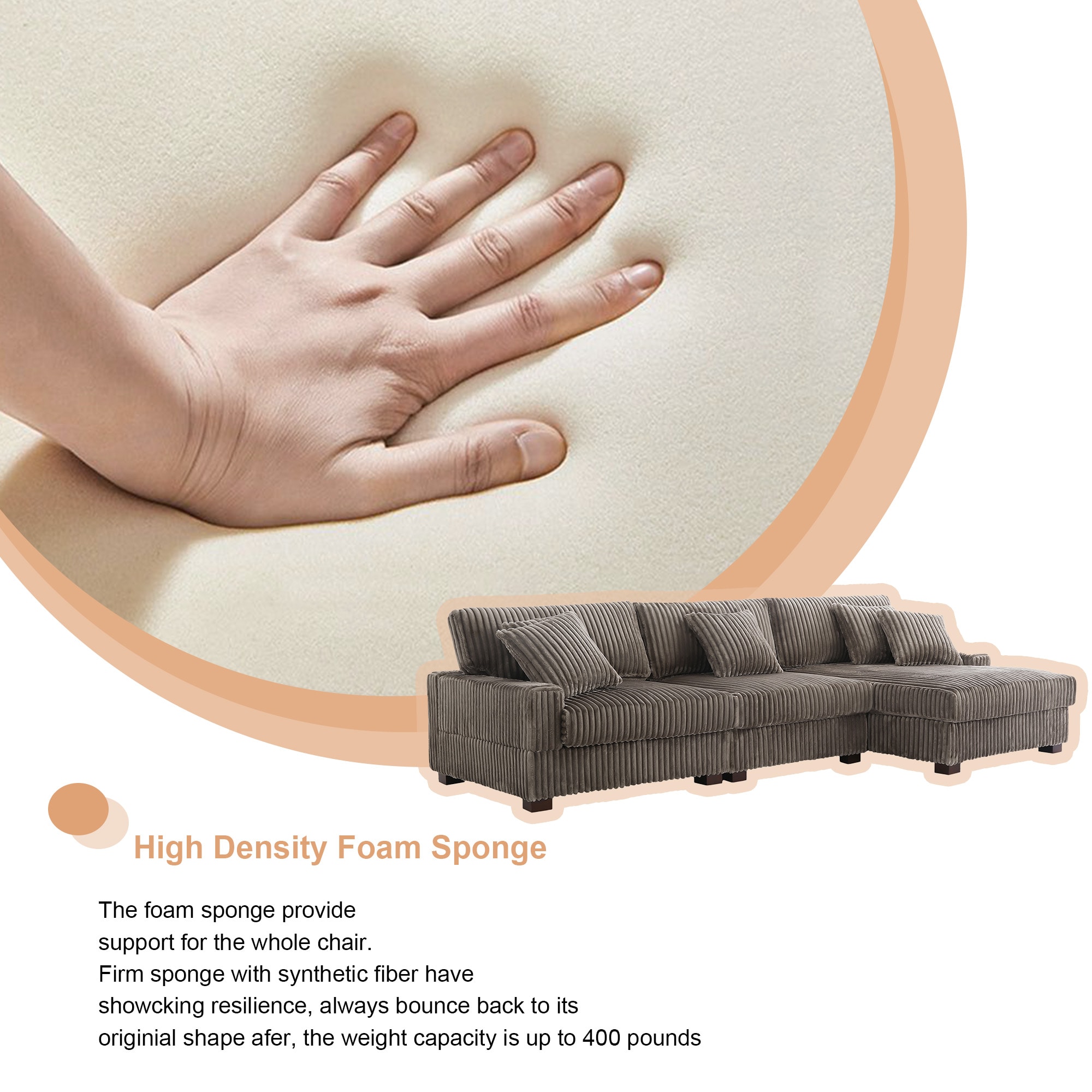 Dreamsidea LS-CS0007-RH-G-03 Sofas-Loveseats - View #6