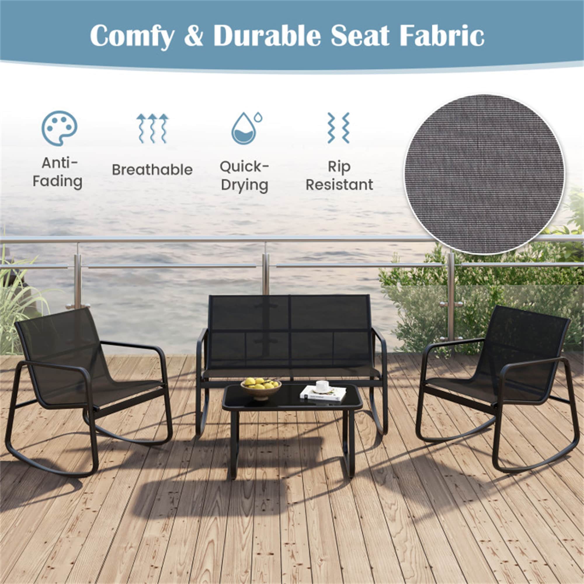 BABOOM BOM-72586WH-CO Patio-Conversation-Sets - View #5