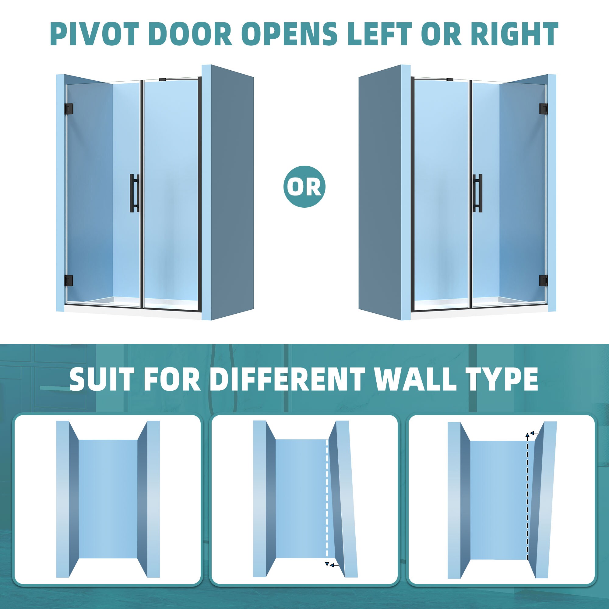 Forclover FLW-DP51MB Shower-Doors - View #10