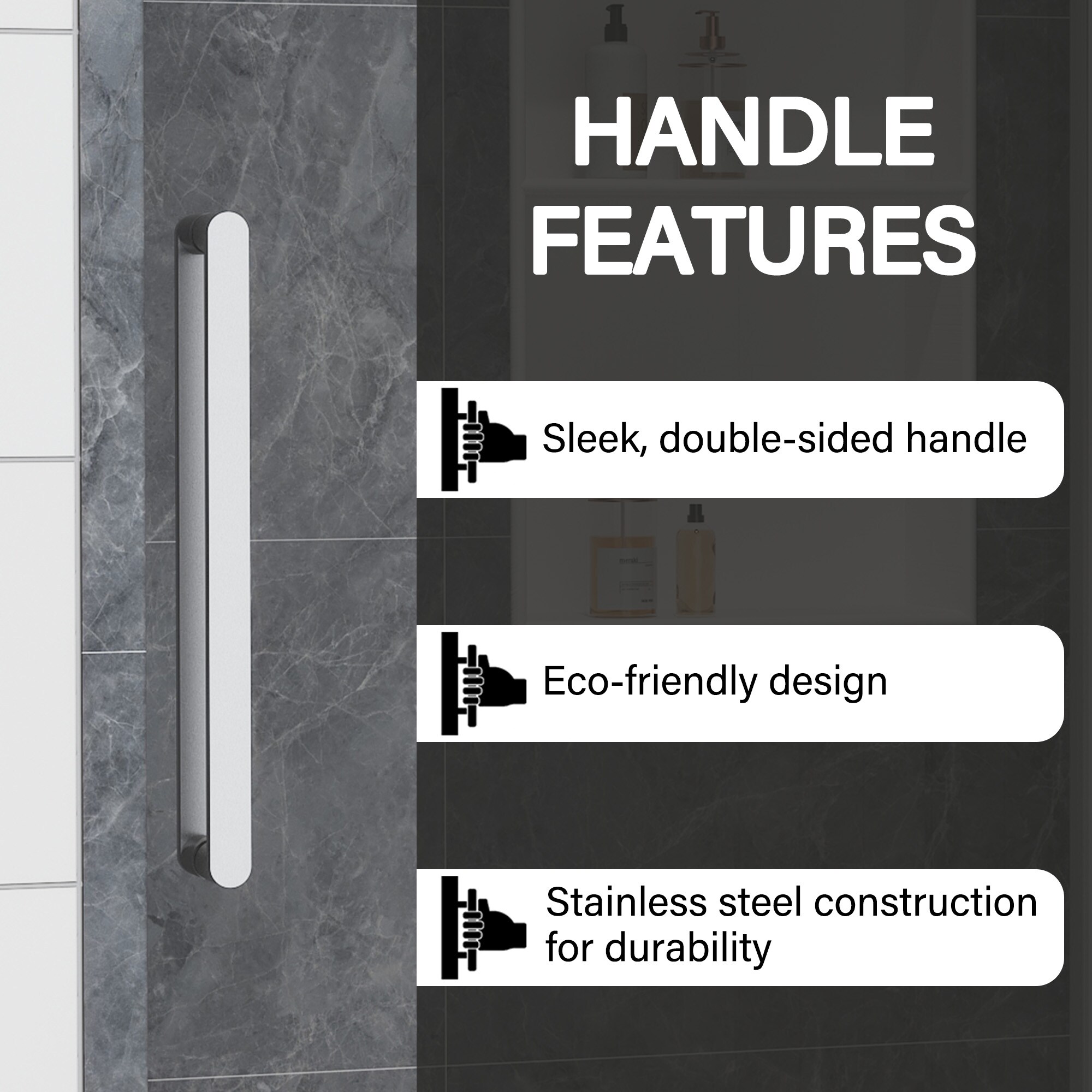 CASAINC CA-LBD7-4876BN Shower-Doors - View #5