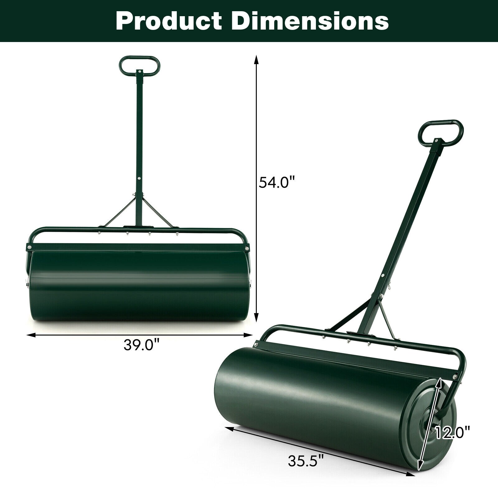 Slickblue D-CO-NG8004TG Tow-Behind-Lawn-Rollers - View #8