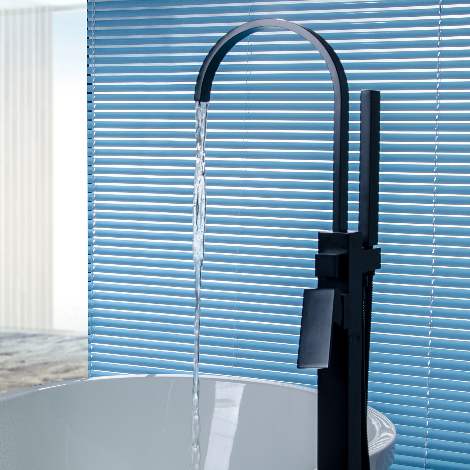 BWE A-97011-BLACK Roman-Tub-Faucets - View #2