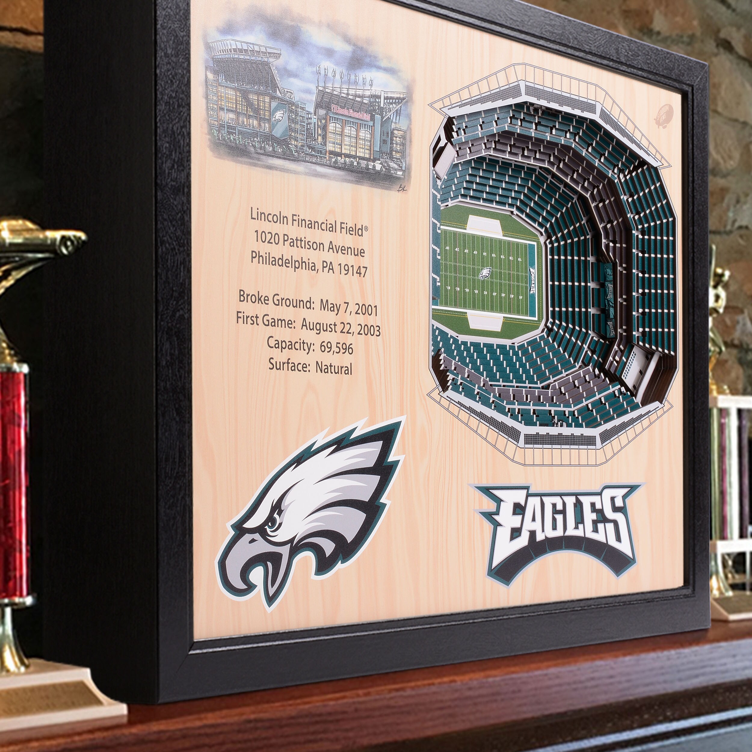 Philadelphia Eagles 24 Wrought Iron Wall Art