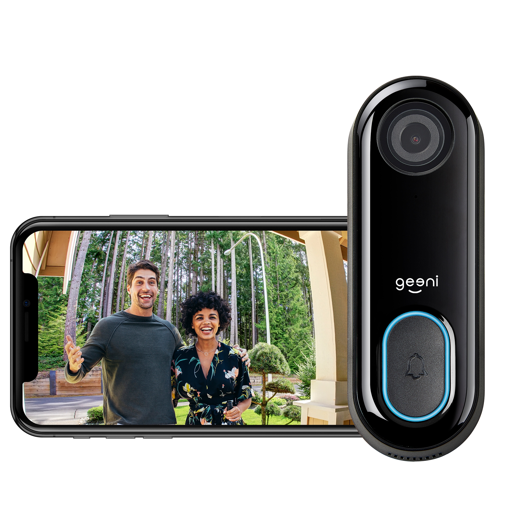 Combo Bundle - Blnk Video Doorbell + Sync Module 2 + 64Gb USB  Two-Way  Audio, HD Video, Motion and Chime App Alerts and Alexa Enabled — Wired or  Wire-Free (Black) 