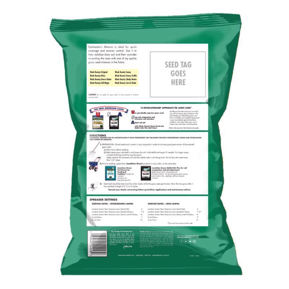 Jonathan Green Contractors Grass Seed Mix, 50-Pound