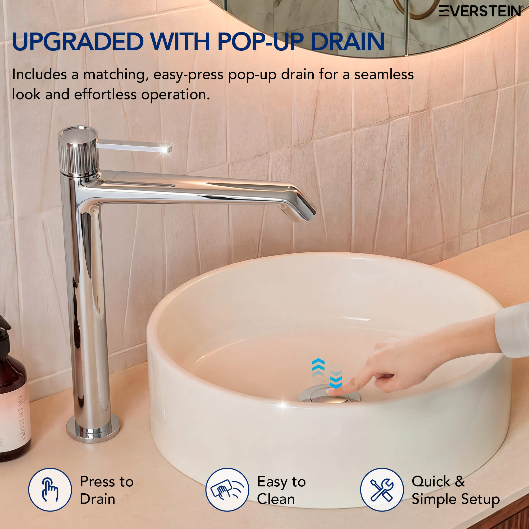 EVERSTEIN SFS-1314B-CH Lavatory-Faucets - View #7
