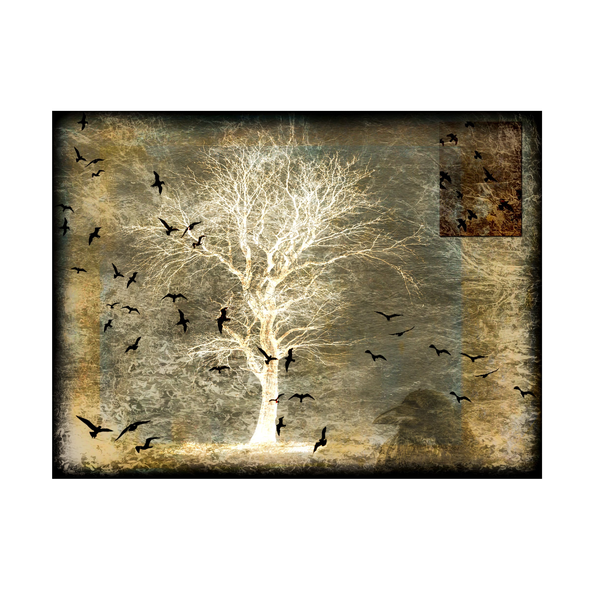 Trademark Fine Art LightBoxJournal A Ravens World Spirit Tree Canvas ...