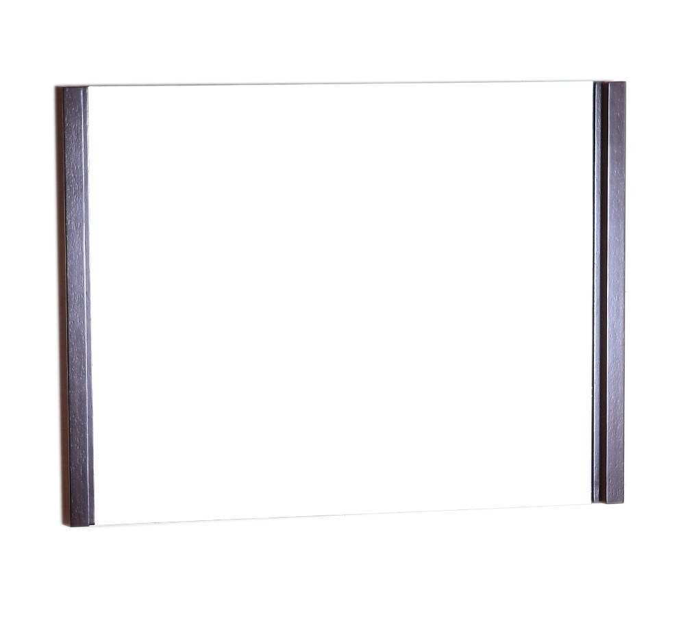 Bellaterra Home 502001A-MIR-36 35.5-in x 25.5-in Wenge Framed Bathroom Vanity Mirror