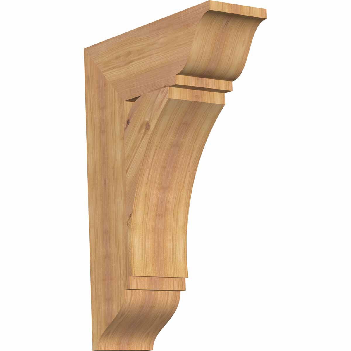 Ekena Millwork BKT06X18X26THR01SWR Thorton traditional smooth 5-1/2-in x 18-in x 26-in Western red cedar Brown Wood Standard bracket