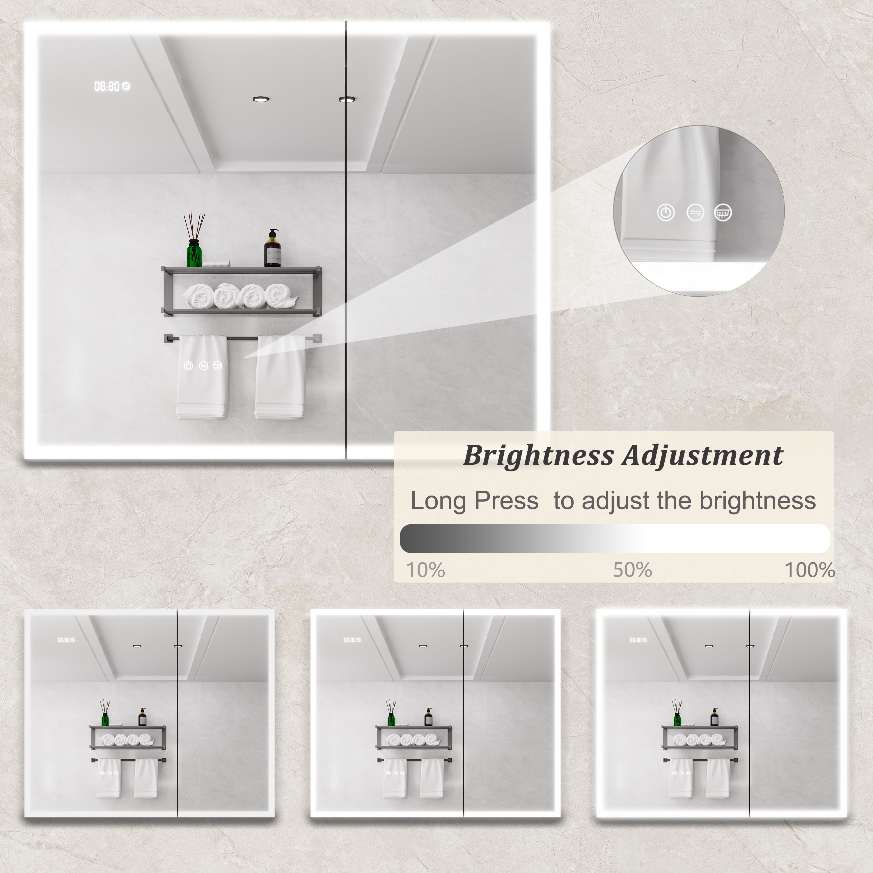 WELLFOR AMYD04-3630 Bathroom-Medicine-Cabinets - View #4
