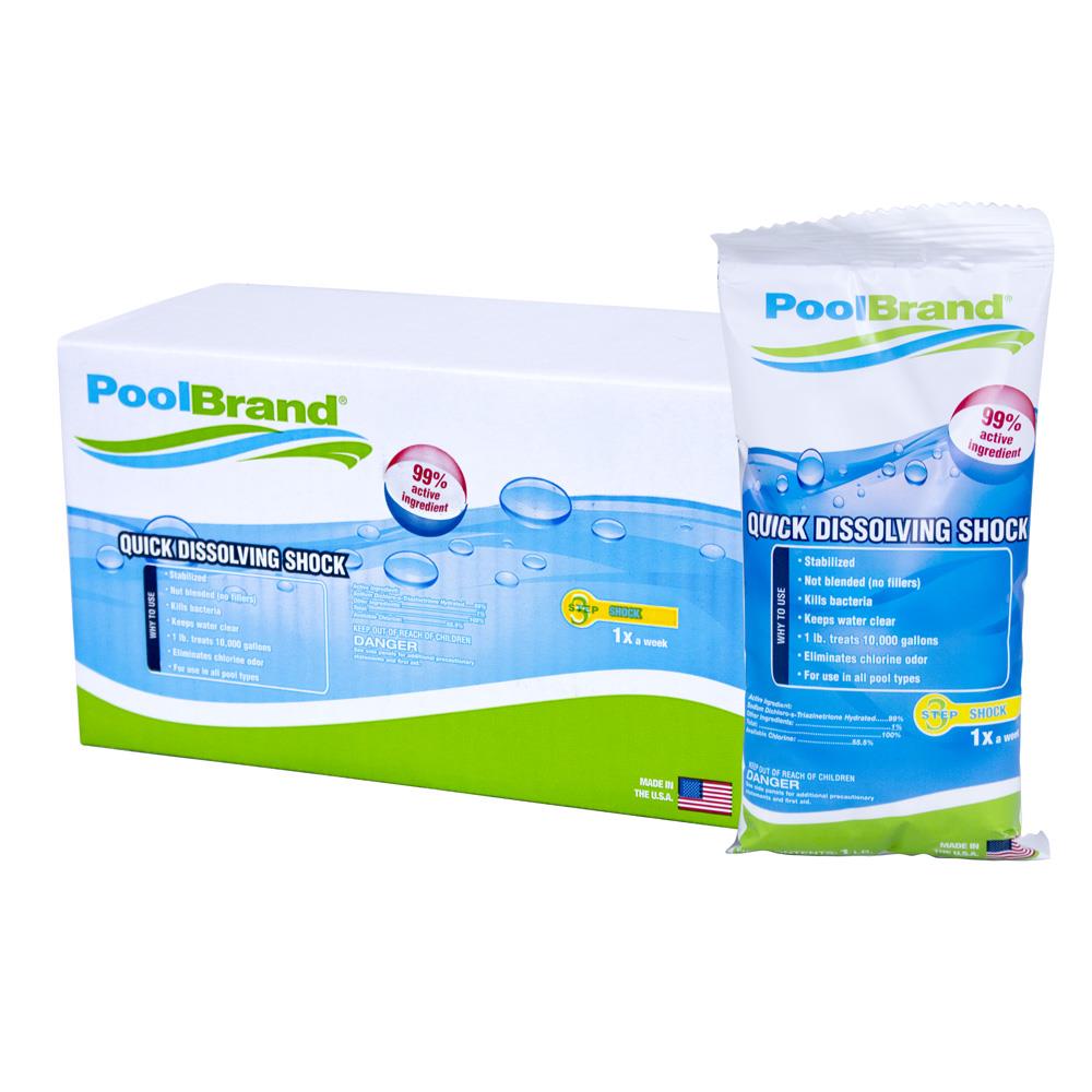 PoolBrand 1-1301-5 5-Pack 16-oz Pool Shock