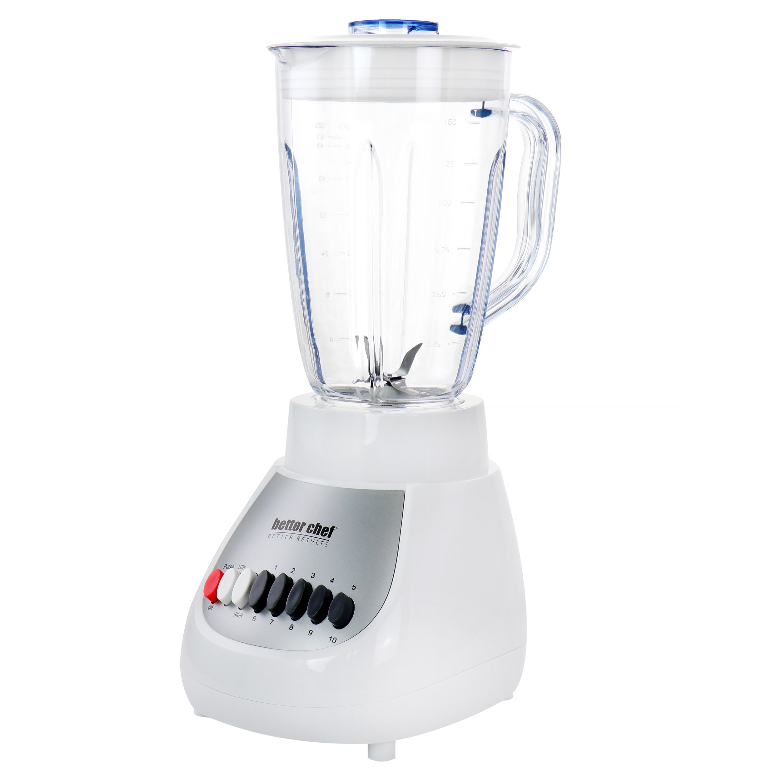 Better Chef 25-oz Red 300-Watt Pulse Control Blender in the Blenders  department at