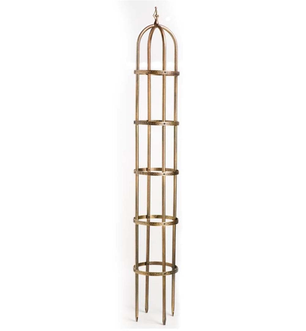 Evergreen 52704 ACO 14-Inches W x 966-Inches H Copper Steel Traditional Garden Trellis For Climbing Plants For Cucumbers For Roses For Tomatoes