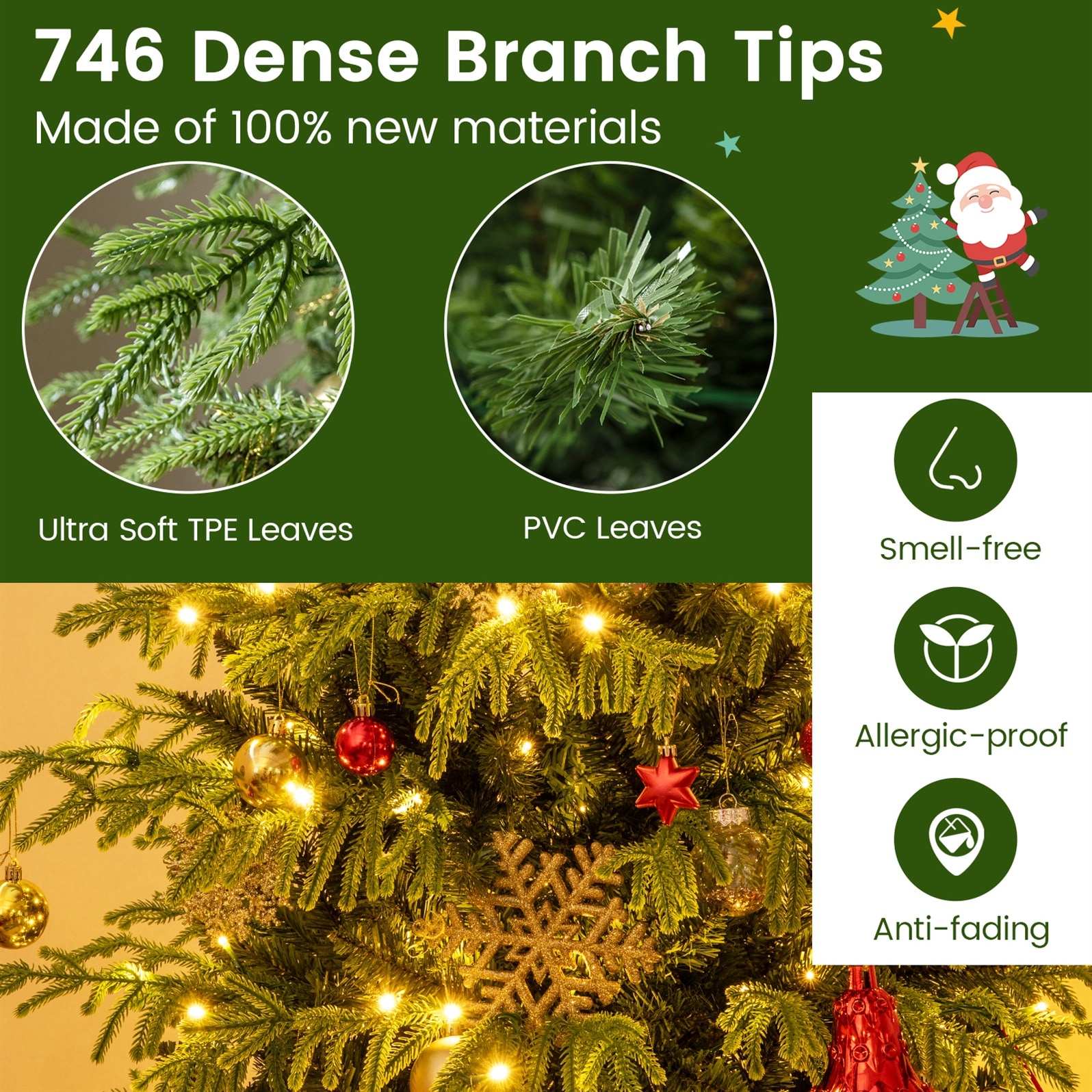 LIVIZA HYJ25203US-6 Artificial-Christmas-Trees - View #4