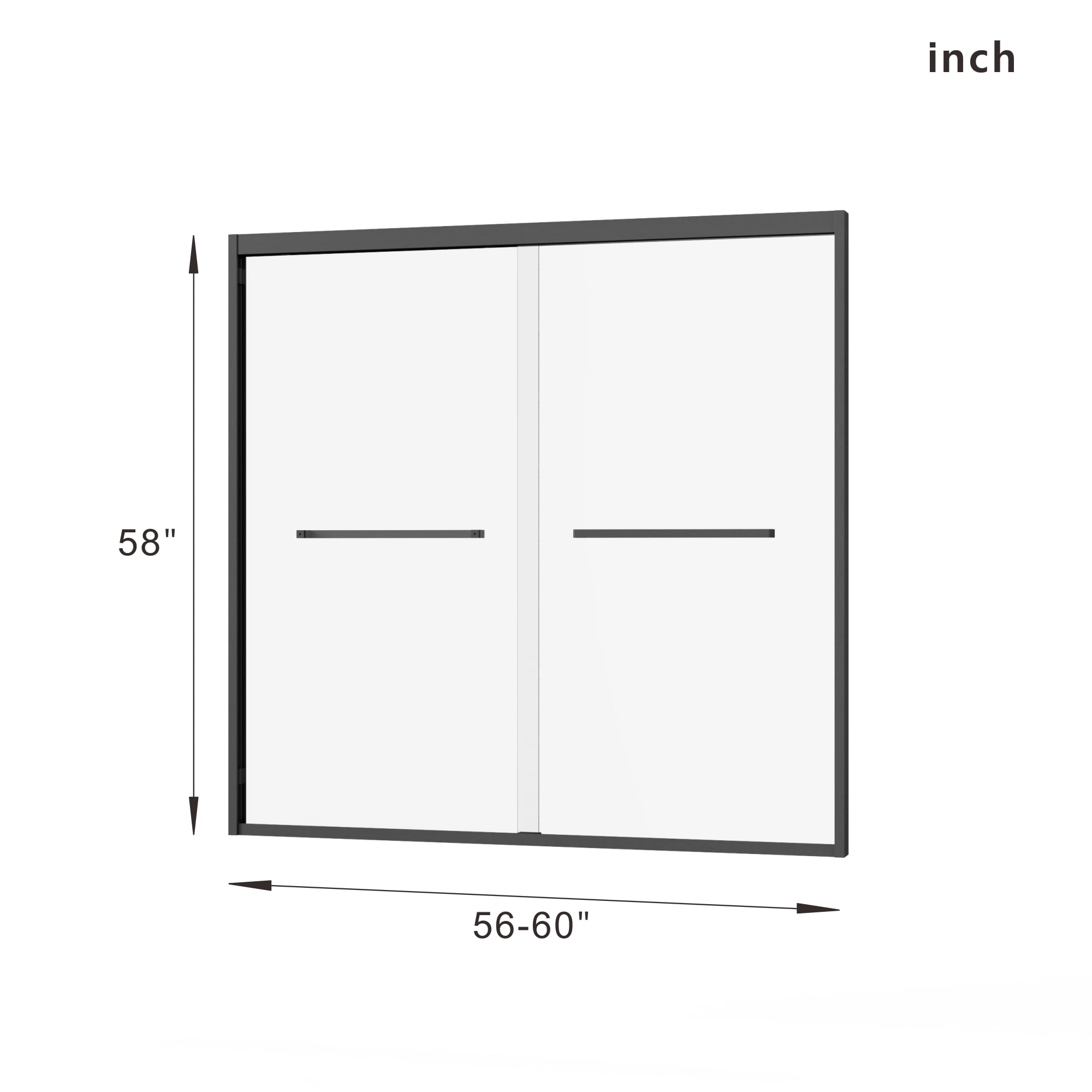 WELLFOR DTG-BAS110MB Shower-Doors - View #9