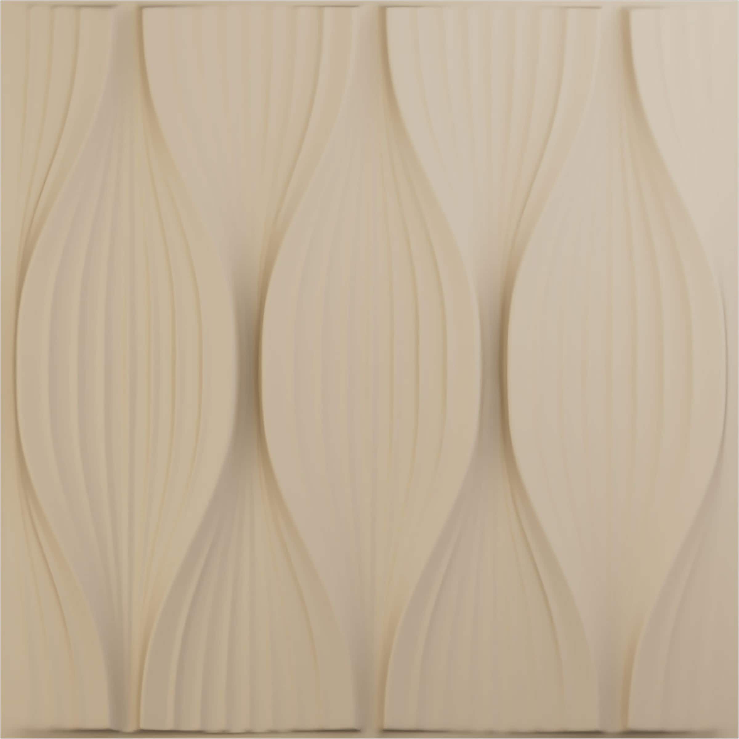 Ekena Millwork WP20X20WWGBE-CASE-12 19-5/8-in x 19-5/8-in Embossed Paintable/Stainable Brown/Tan PVC Wall Panel ( 12 -Pack, Covers
