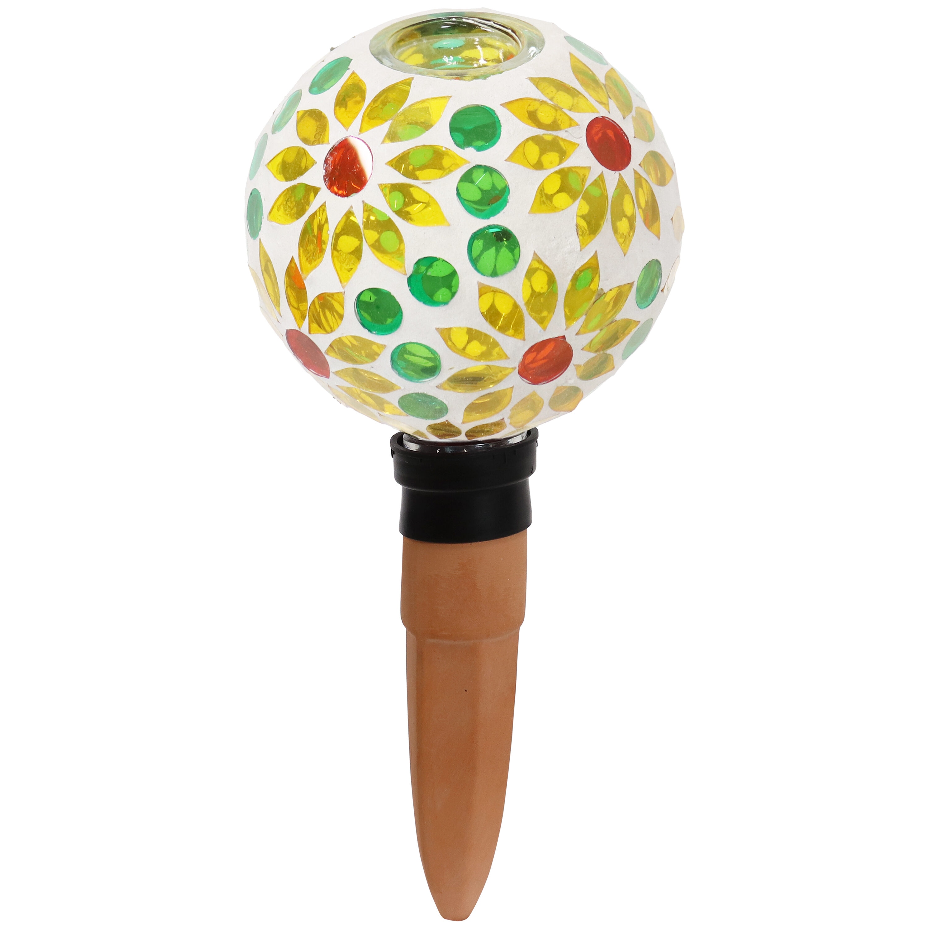 Sunnydaze Decor ZIB-867 9.5-Inches Green Glass Traditional Stake