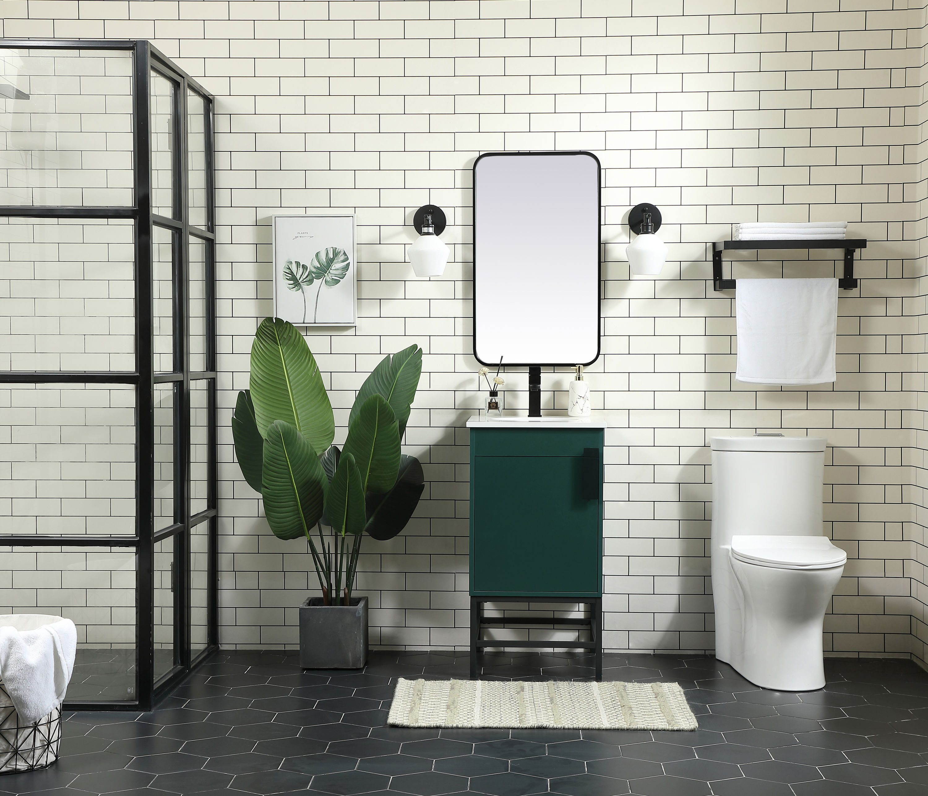 Elegant Decor HF146454MGN Bath-Vanity-Combo - View #5