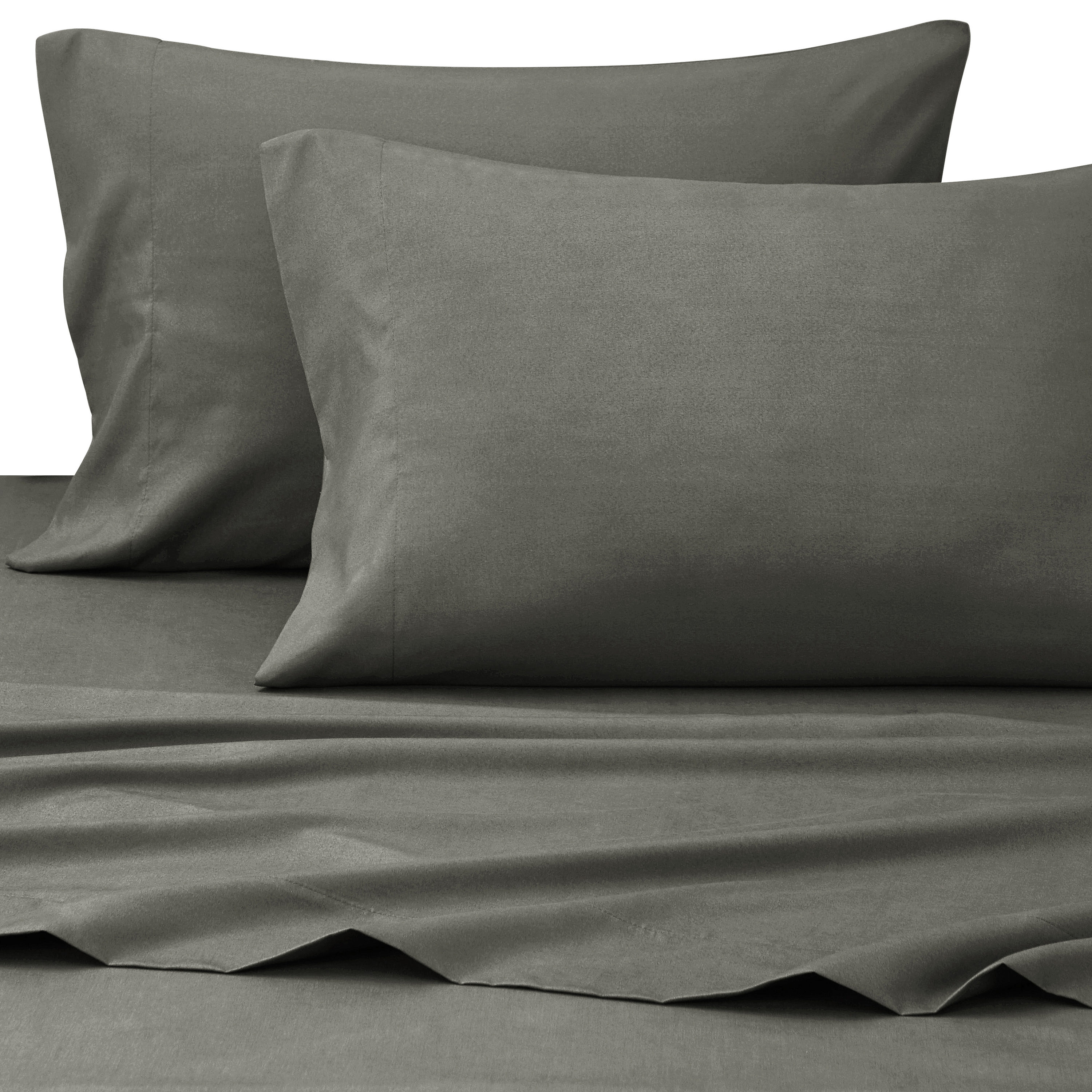 Nanshing REESE-FS-Q-GRY Queen 300 -Thread Count Polyester Grey 4 -Piece Bed Sheet Set