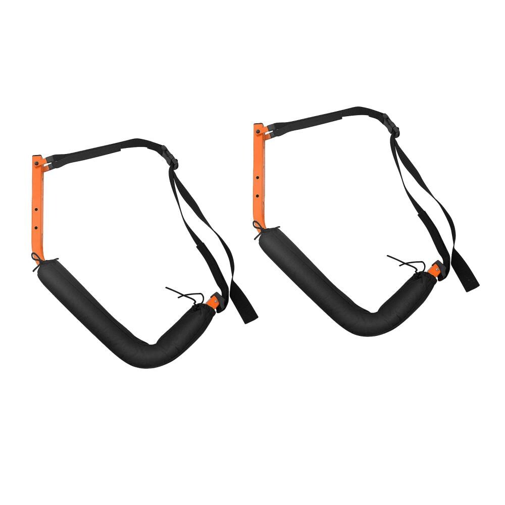 Leisure Sports Set of 2 Kayak Storage Wall Hangers - Black-Orange -  20434539