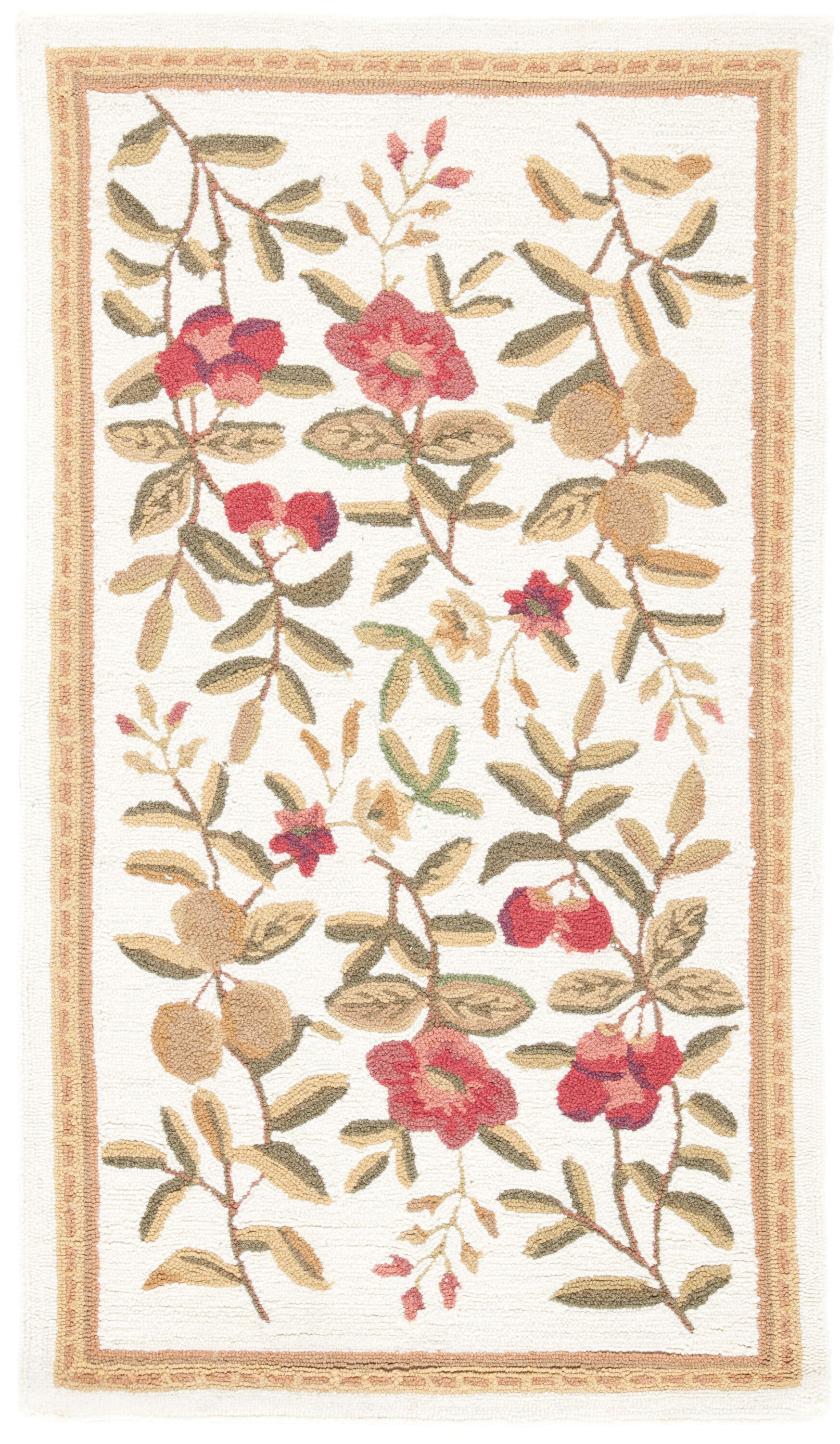 Chelsea Hooked Rug 210A Iv 2in-9ft x 4in-9ft Rug