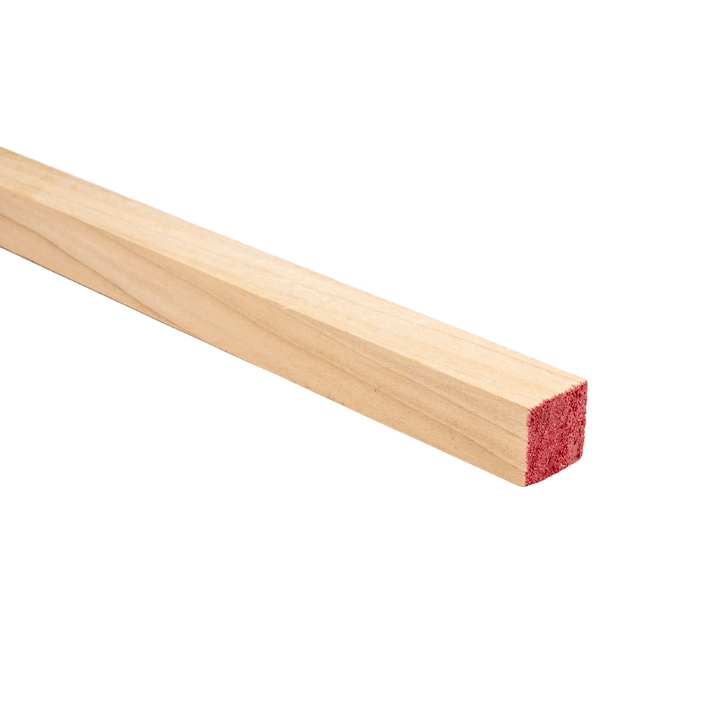 Wood Square Dowel Rods 1/4 inch Diameter, Multiple Lengths