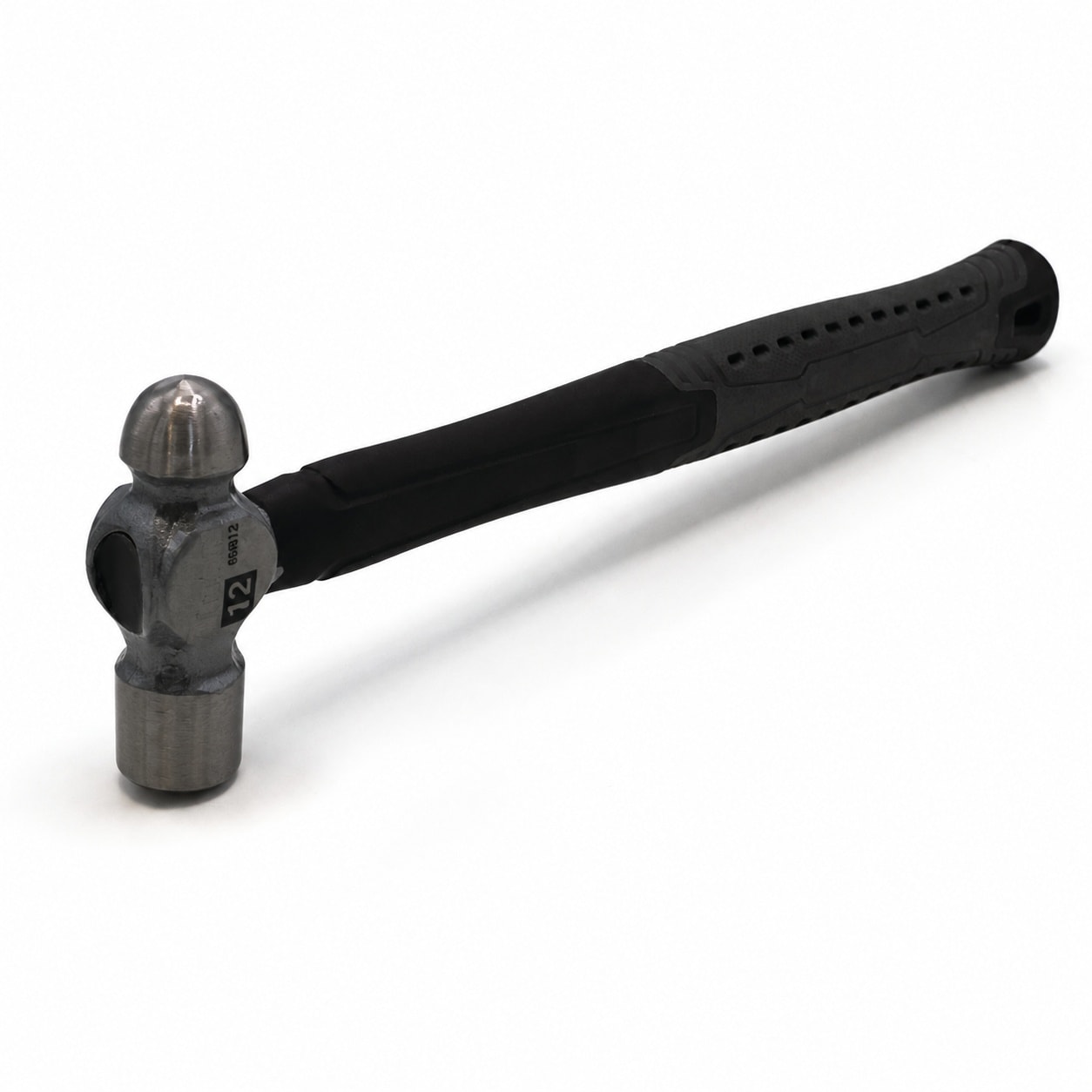 KIWDZFU 12oz Ball Pein Hammer Forged Steel Head 12 Inch Shock Absorbing Fiberglass Handle with Textured Rubber Grip durable #LKI0820A395