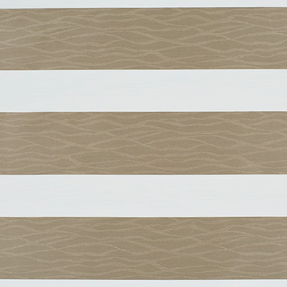 LEVOLOR 2054675 Jubilee Taupe Light filtering Polyester Banded Roller shade swatch