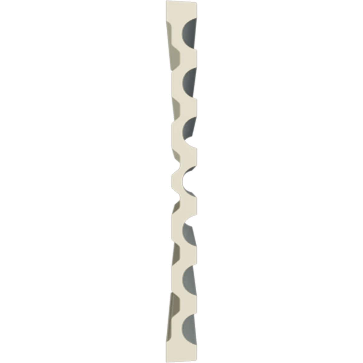 Primed Polyurethane Reeded Crown Moulding 94.5" Length