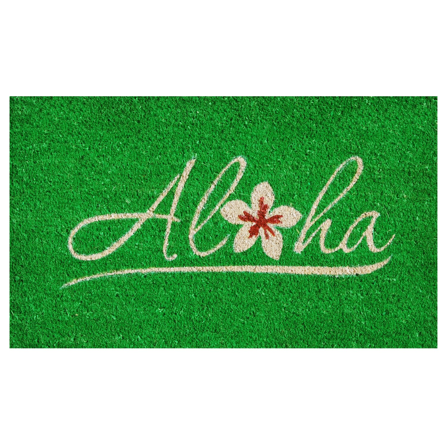 Aloha Spring Coir 17" x 29" Outdoor Welcome Doormat