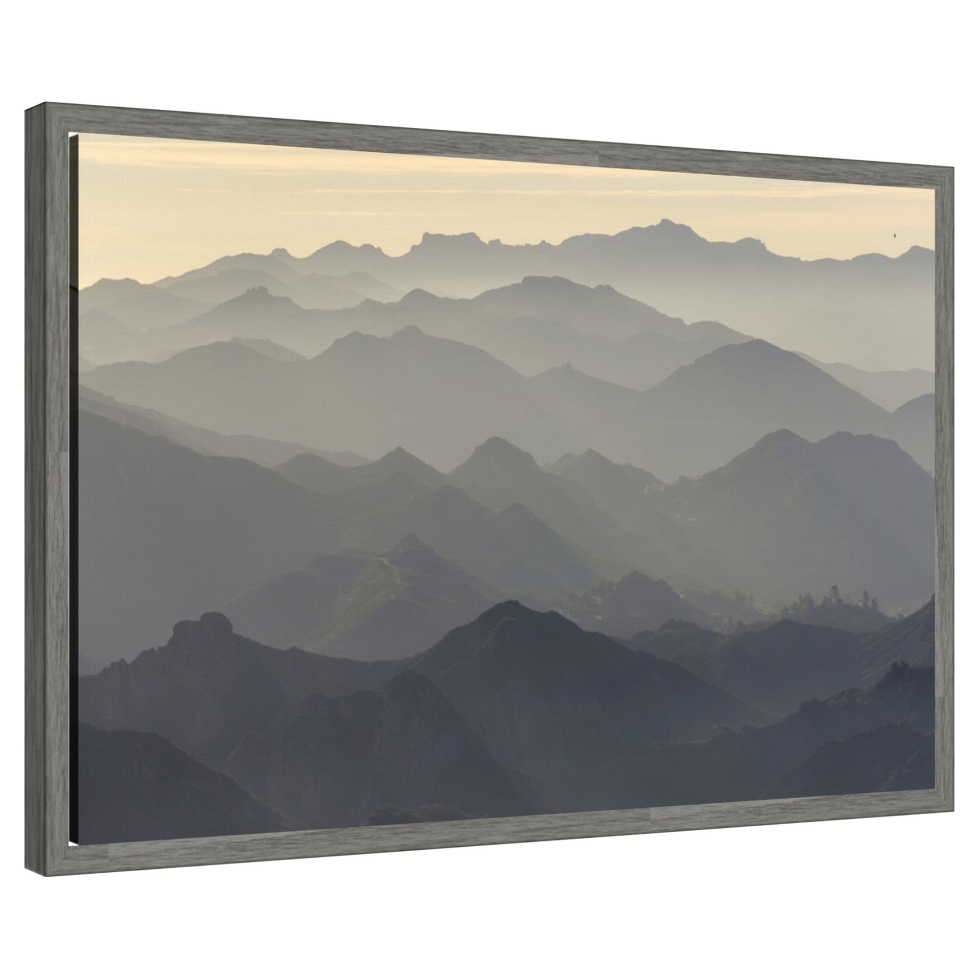 Amanti Art -  Santa Monica Mountains by Rob Sheppard Danita Delimont Framed Canvas Wall Art Print...