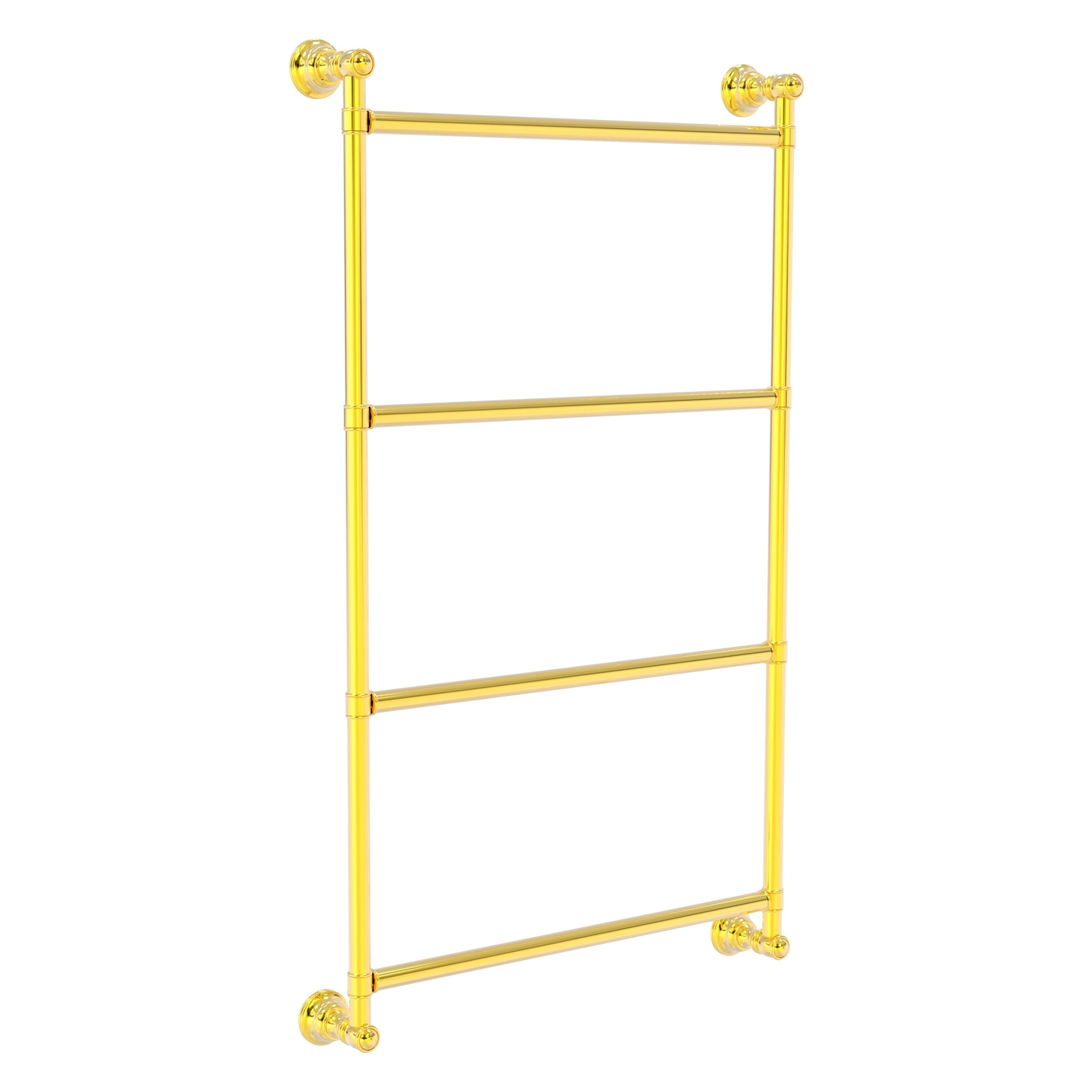 Allied Brass CL-28-24-PB Carolina 24-in double Polished Brass Wall mount Double Towel Bar