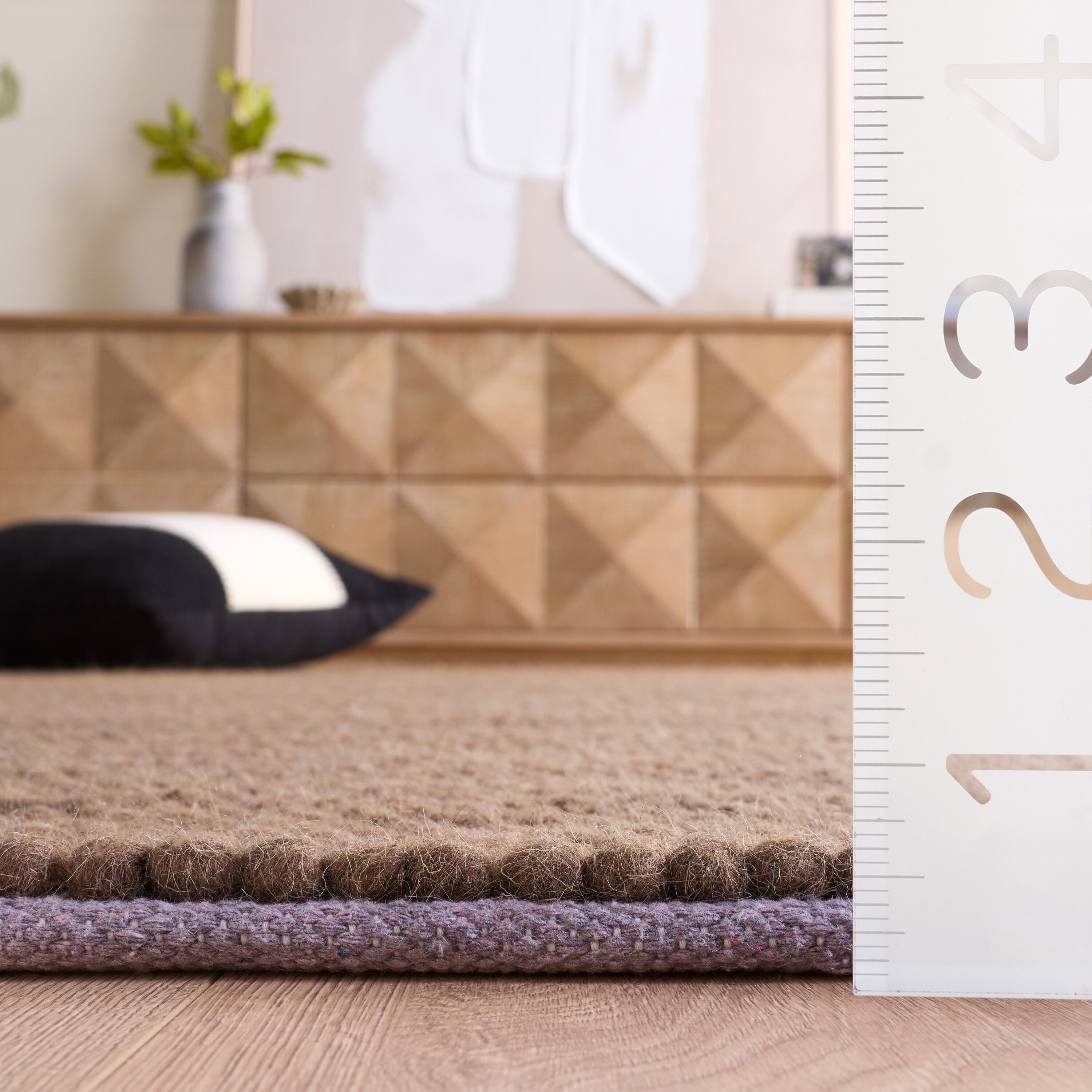 Safavieh Natura 2 x 8 Rust/Brown Solid Color Runner Rug in the Rugs ...