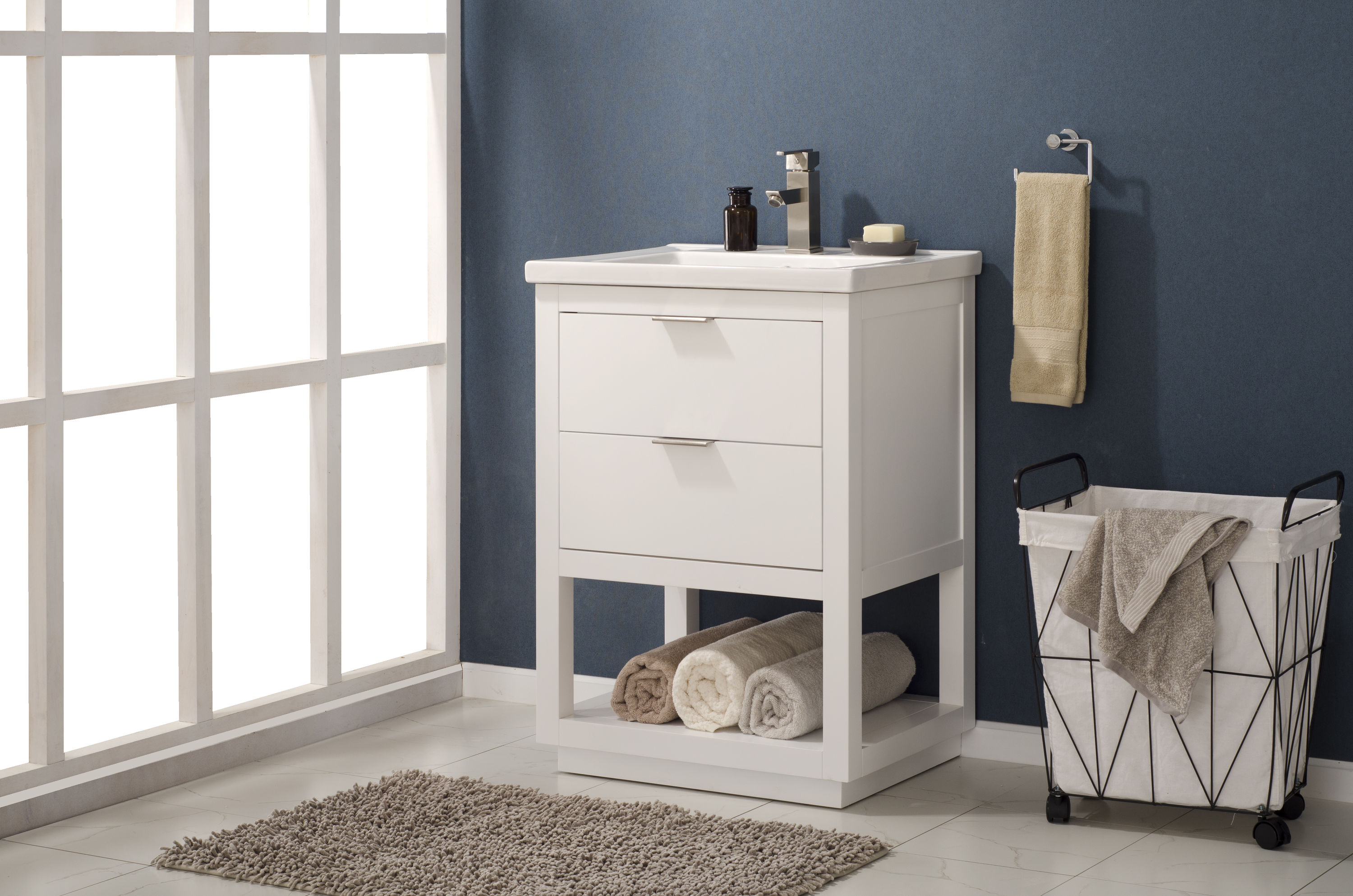 Design Element S04-24-WT Bath-Vanity-Combo - View #2