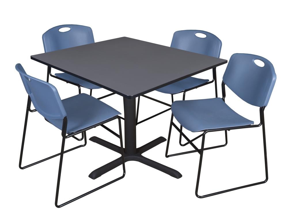 Regency TB4848GY44BE Breakroom Gray 4-Person Training Table (48-in W x 29-in H)