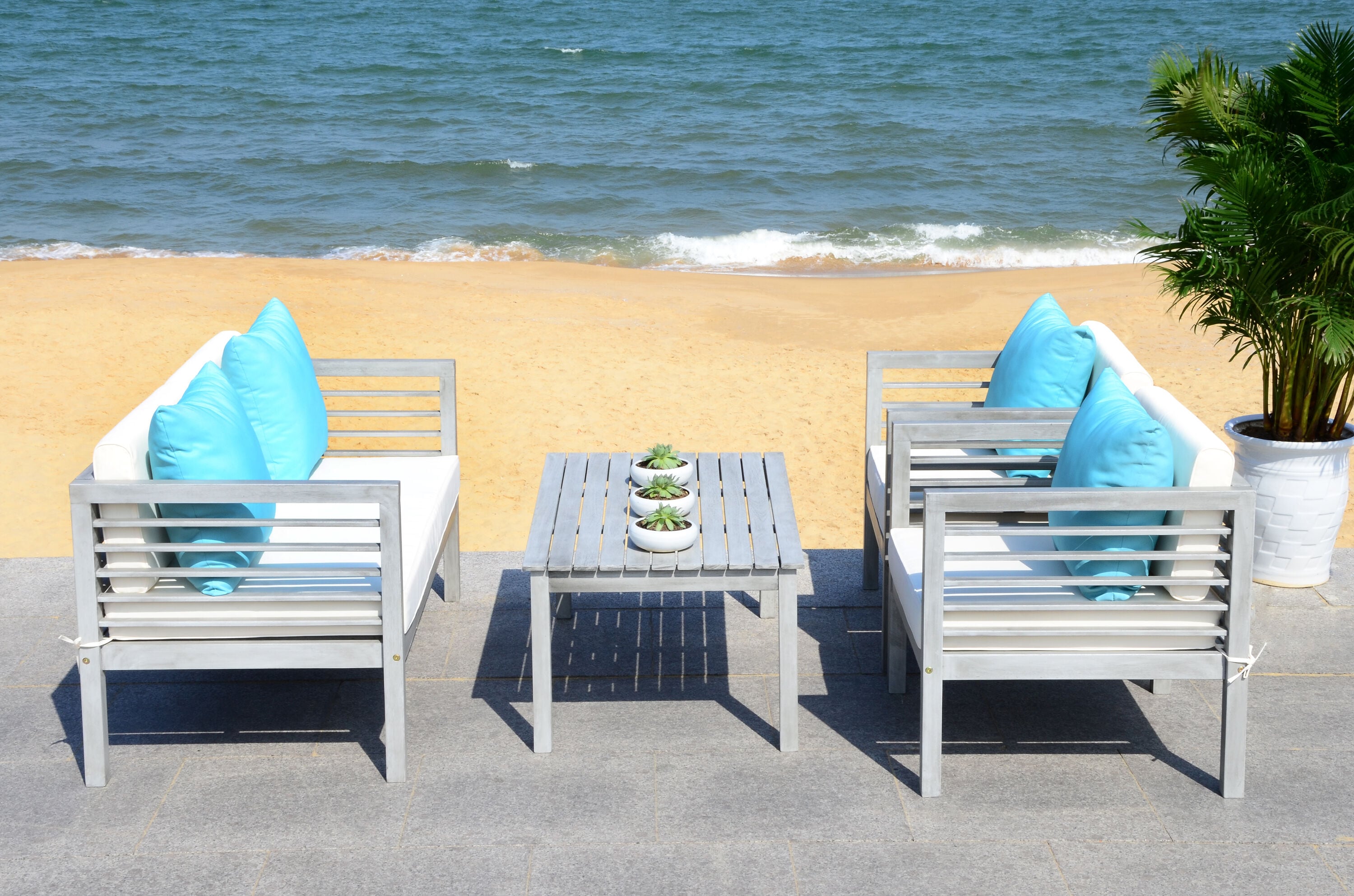 Safavieh PAT7033B Patio-Conversation-Sets - View #4