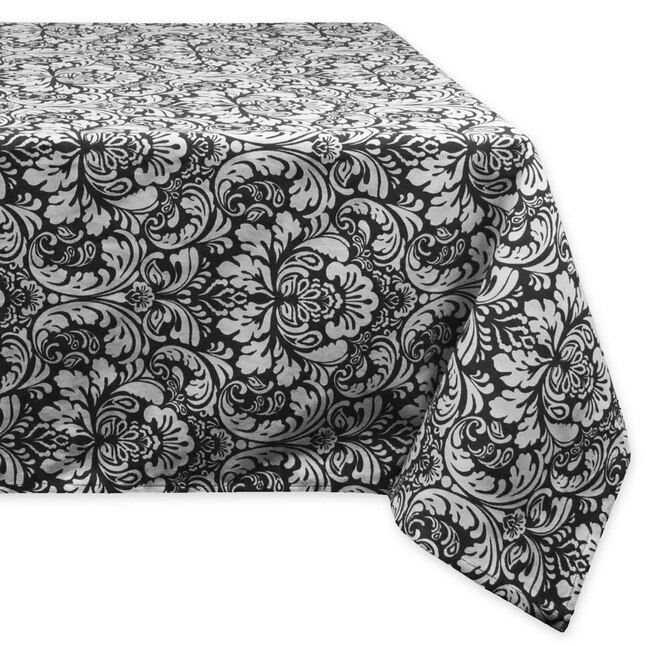 Dii Black Table Cover For 4 Ft Rectangle In The Covers Department At Com Table Covers Department At, What Size Chandelier Over Rectangular Tablecloth