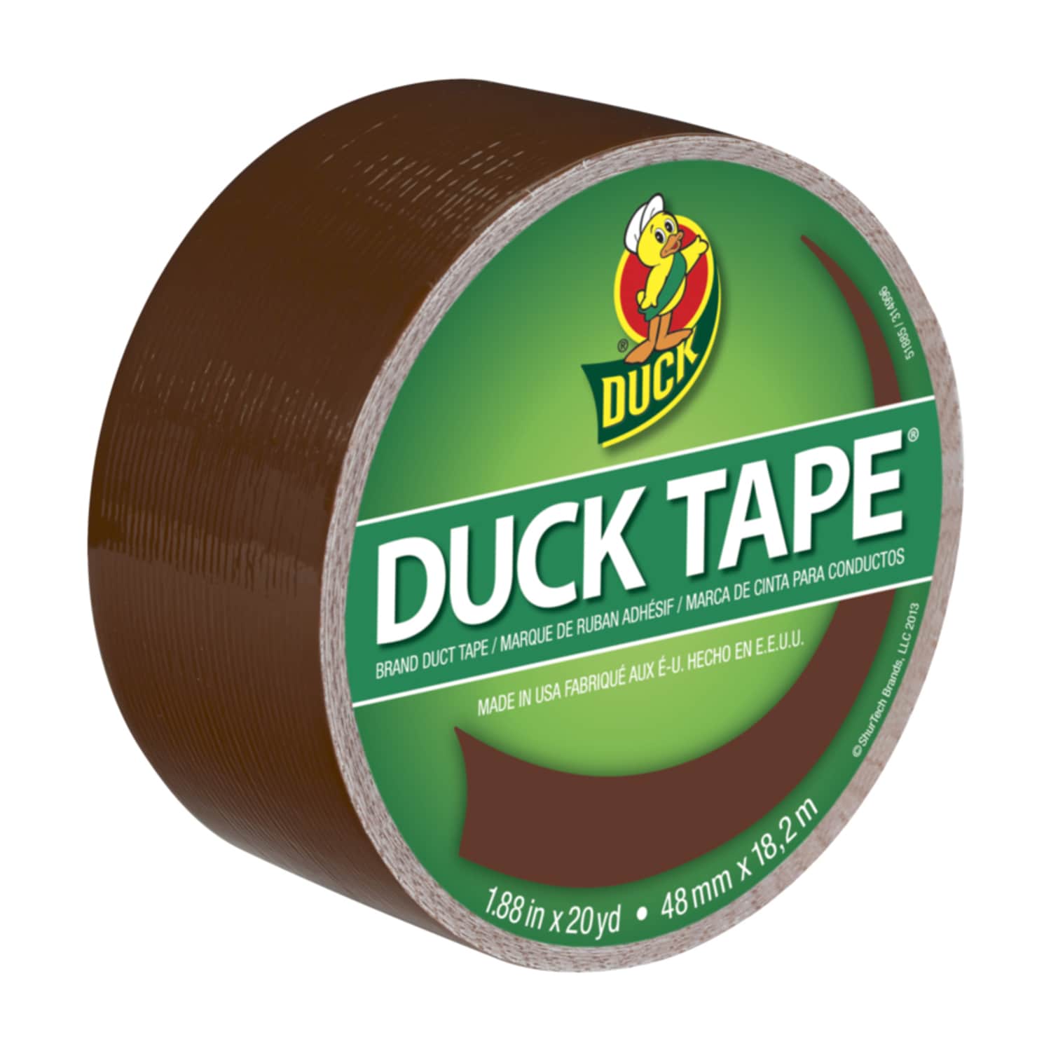 Duck 1.88 in. W X 20 yd L Brown Solid Duct Tape #1304965