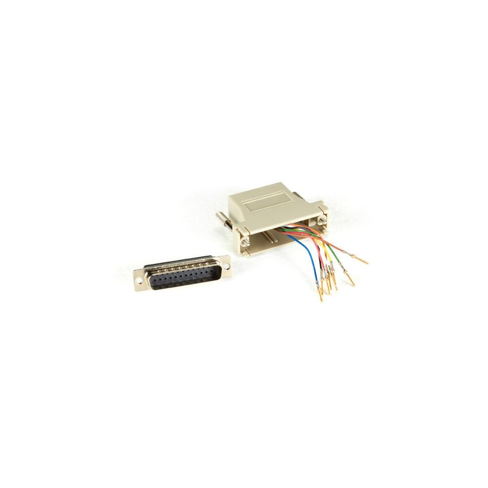  ZX9SY2888079 Modular Adapter Kit DB9 Male to RJ-45, 8-Wire, Gray