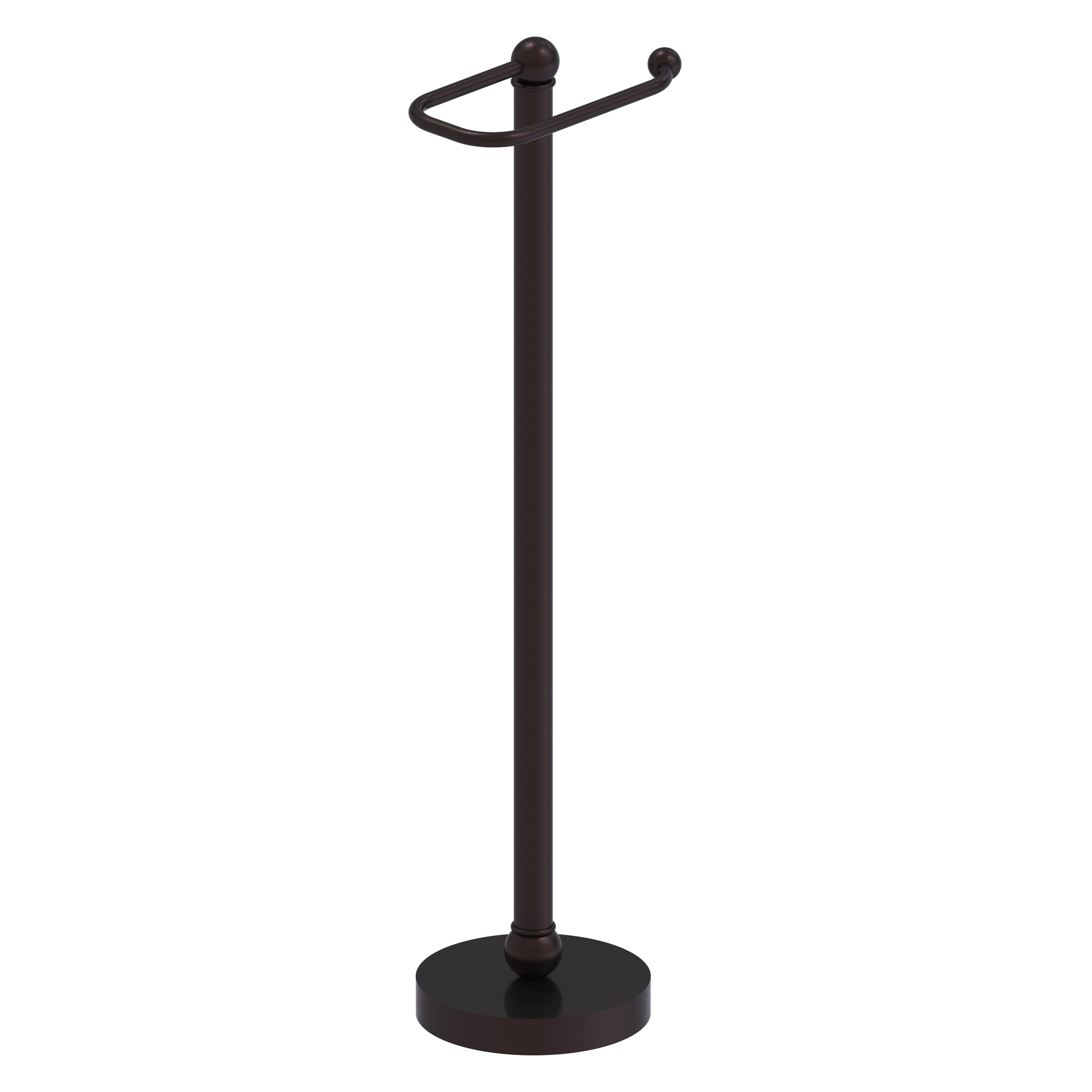 Allied Brass GL-39-ABZ Antique Bronze Freestanding Single post Toilet Paper Holder 1 -Rolls with Storage