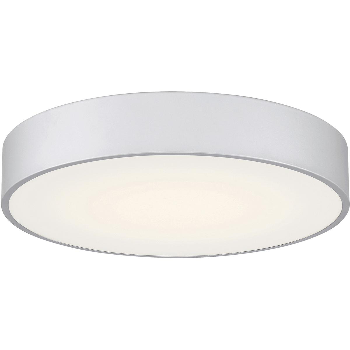 Access Lighting 2732875 49960LEDDCS-SAT/ACR Como Flush Mount Satin and White