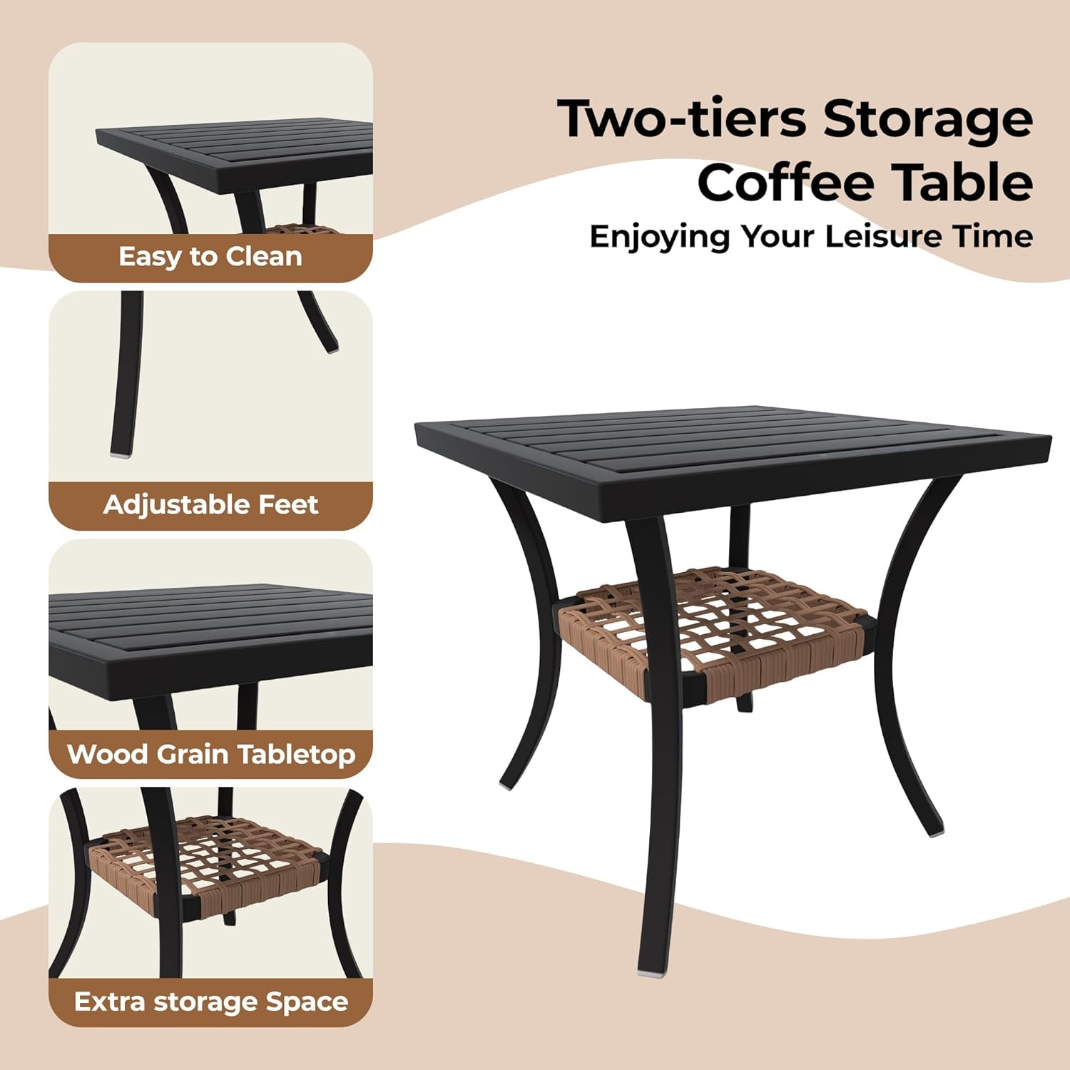 Qeetex LHF-HW-PPG-339CUBWX Patio-Conversation-Sets - View #7