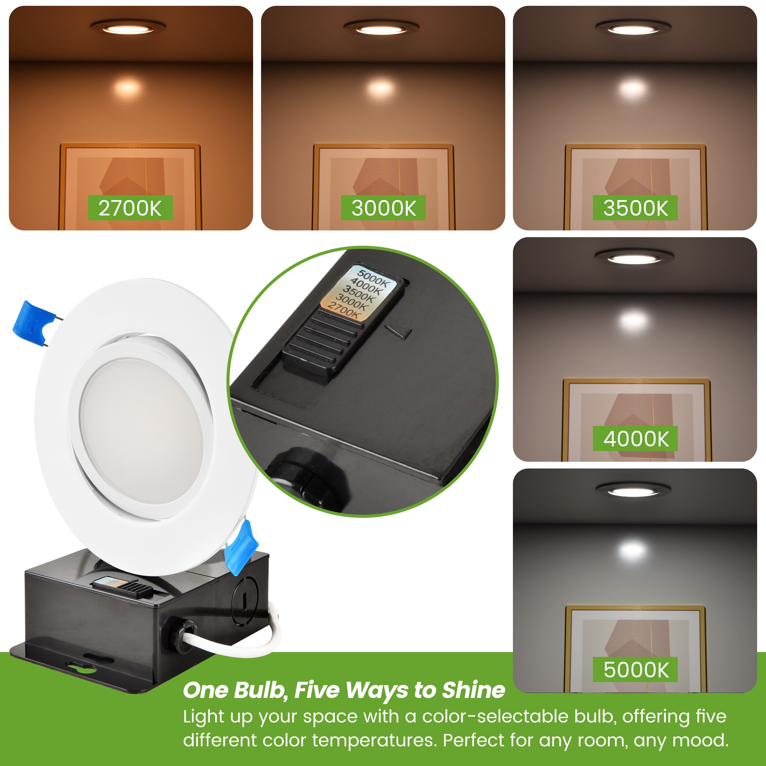 Green Watt 12-L12DL4DGK5WRT12W Led-Retrofit-Downlight - View #7