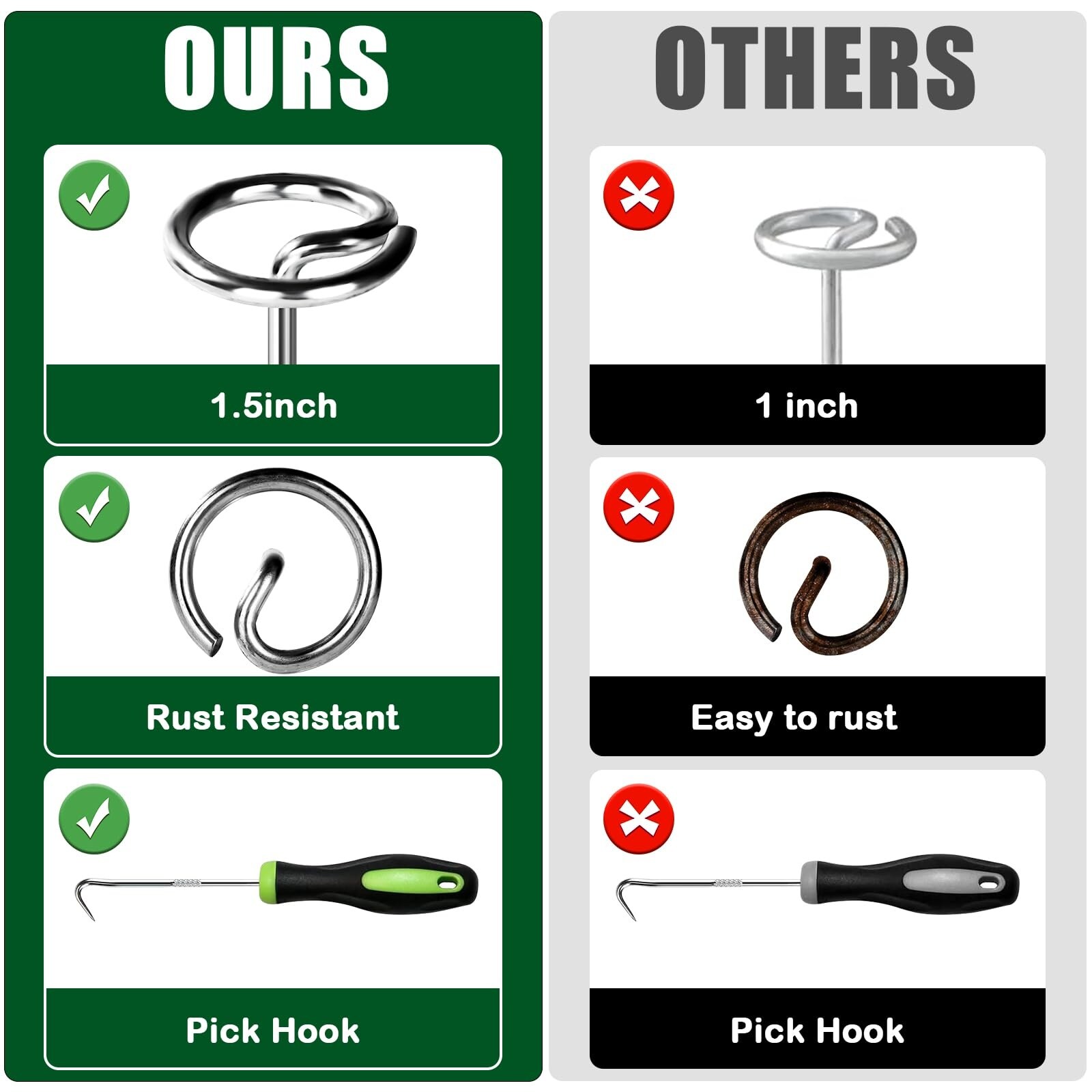 ITOPFOX L05IT11084 Stake-Sheep-Hook - View #5